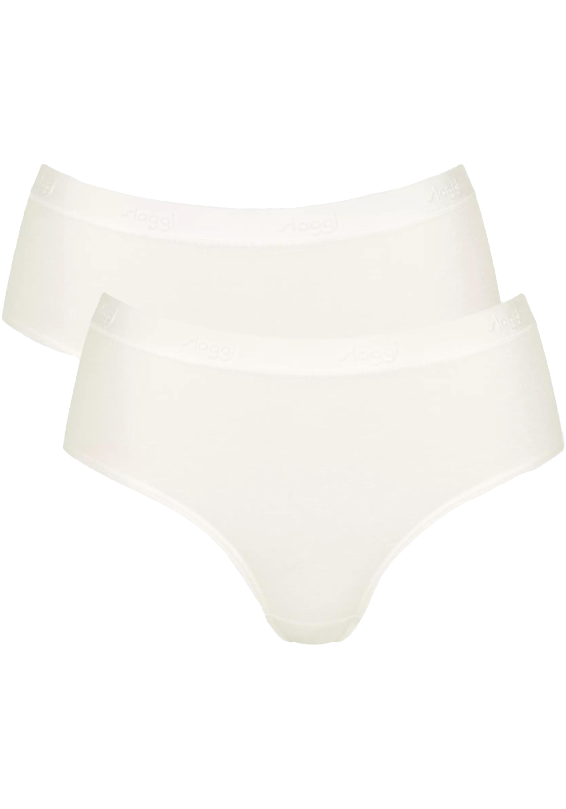 1-7611358857296-sloggi-ondergoed_HR Sloggi Women GO Casual Midi (2-pack), dames slip, wit