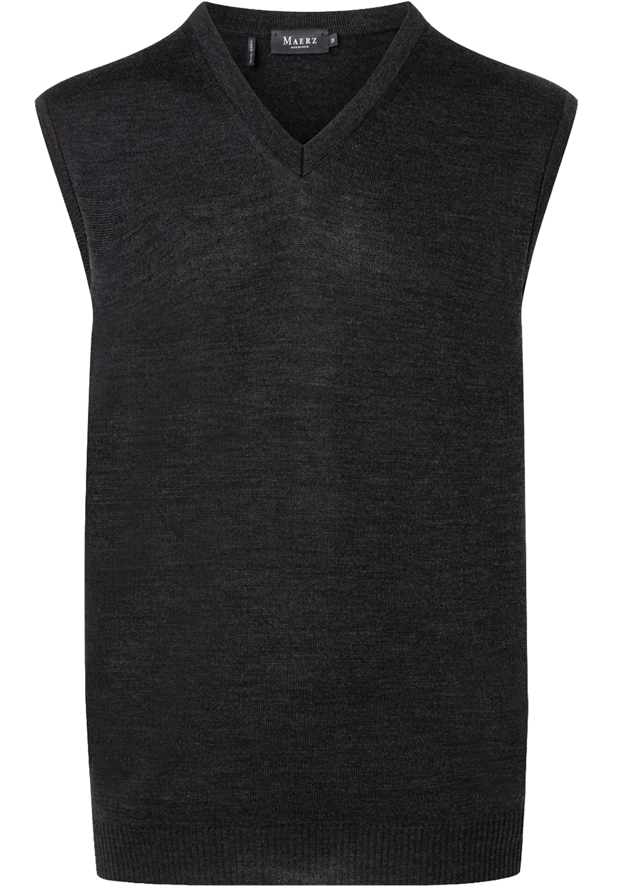 MAERZ Classic Fit heren spencer wol, antraciet grijs
