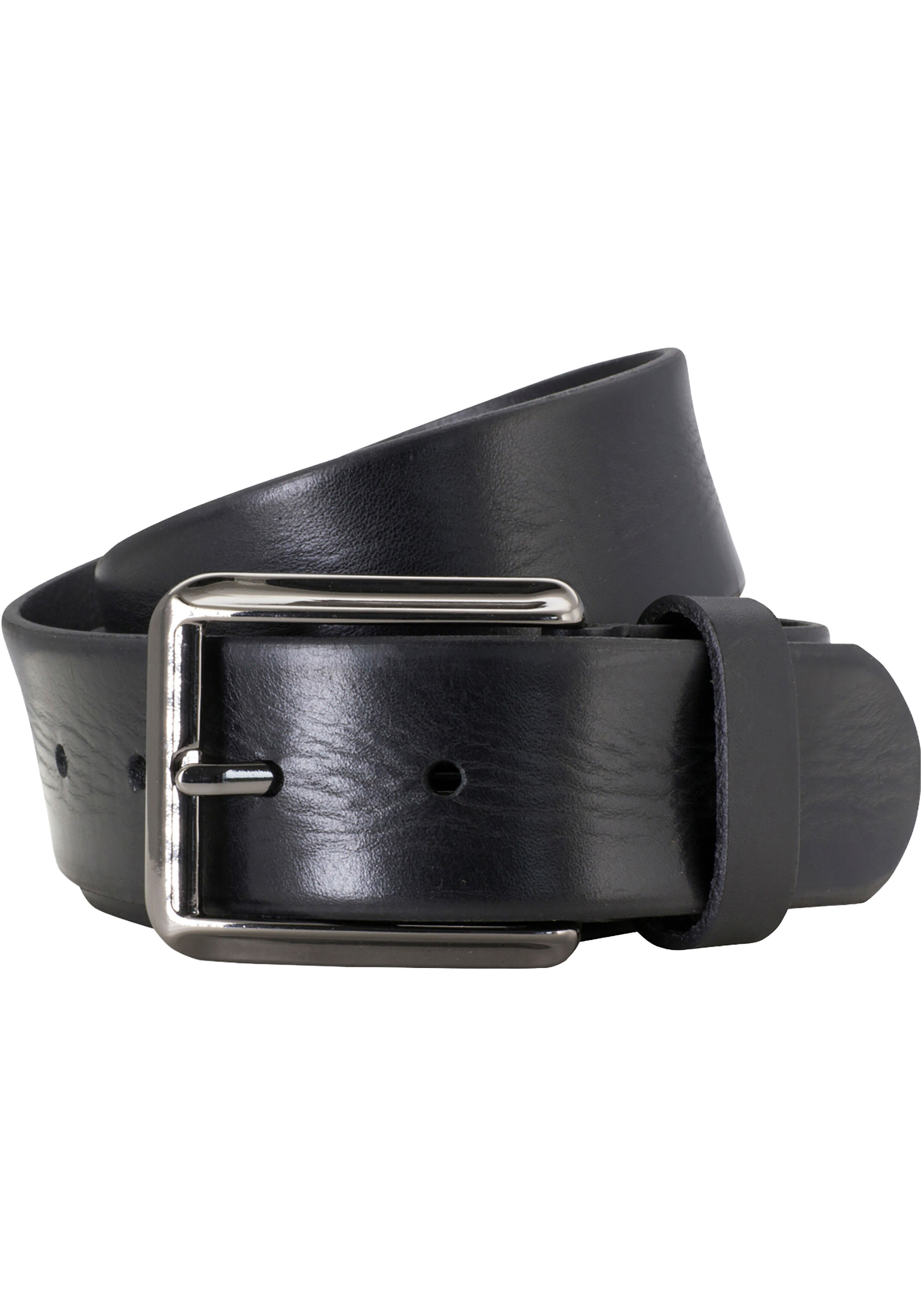 LINDENMANN leren heren riem, zwart