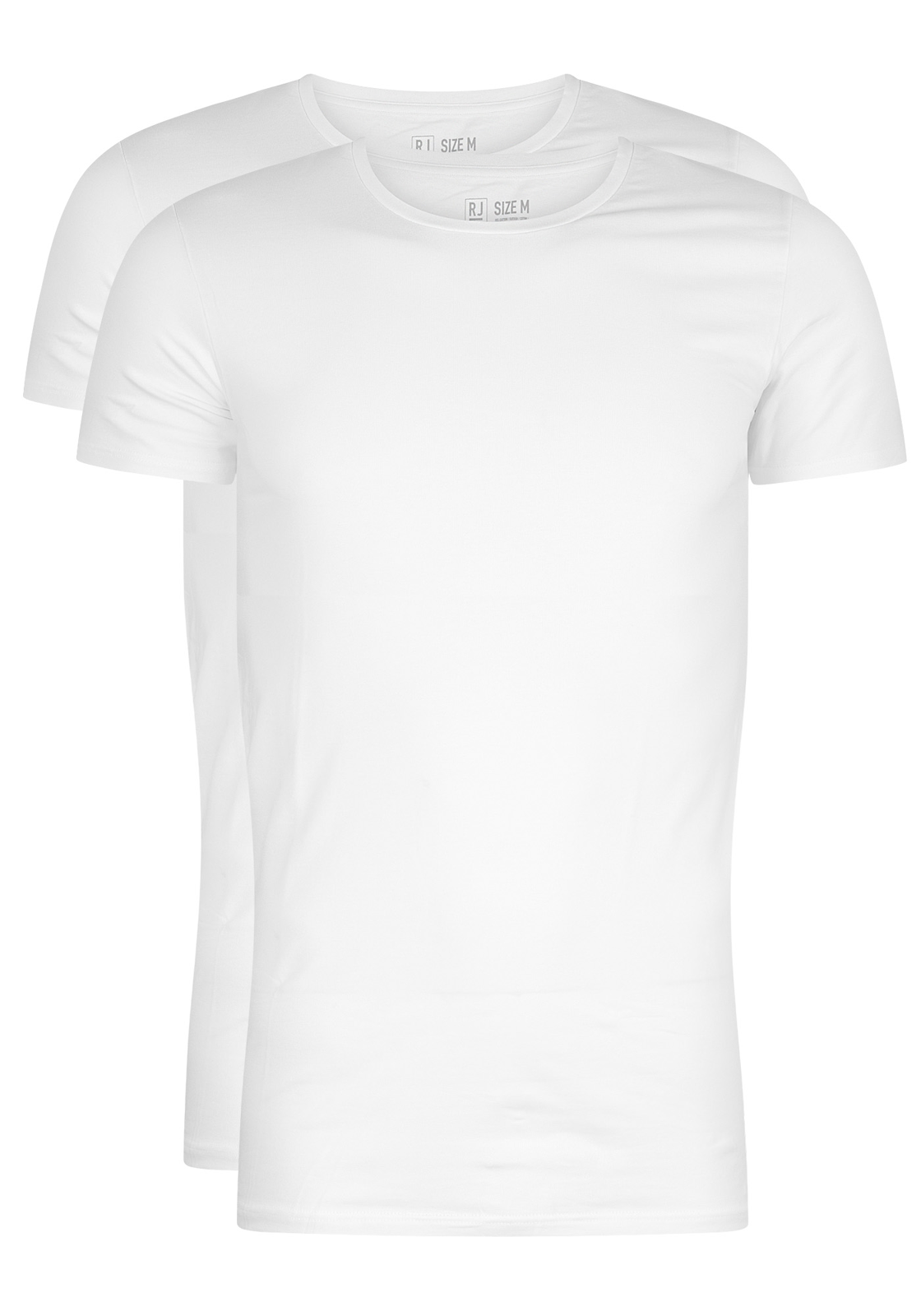 RJ_bodywear-ondergoed-37-050-Maastricht-white RJ Bodywear Everyday Maastricht T-shirts (2-pack), heren stretch T-shirts O-hals, wit