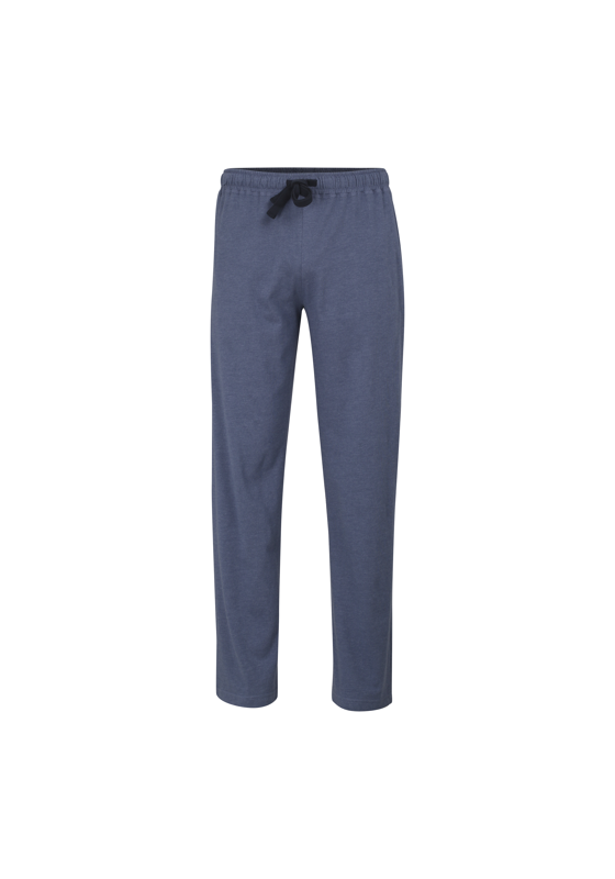 Ceceba heren pyjama- of loungebroek, donkerblauw melange Ceceba heren pyjama- of loungebroek, donkerblauw melange