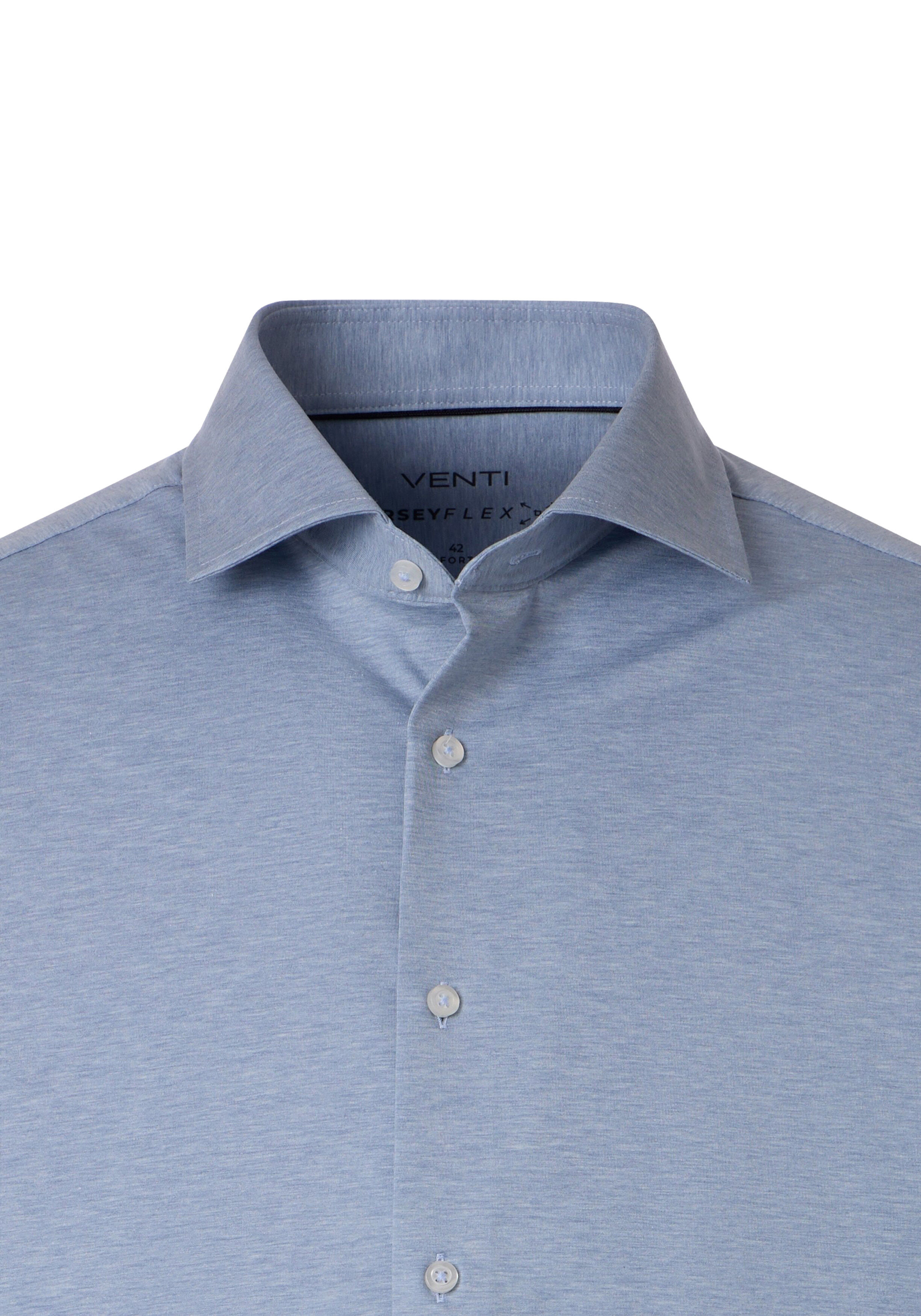 VENTI CASA MODA comfort fit overhemd, jersey, lichtblauw