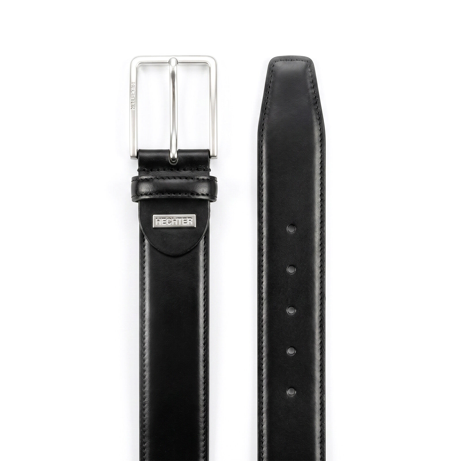 HECHTER leren heren riem, zwart
