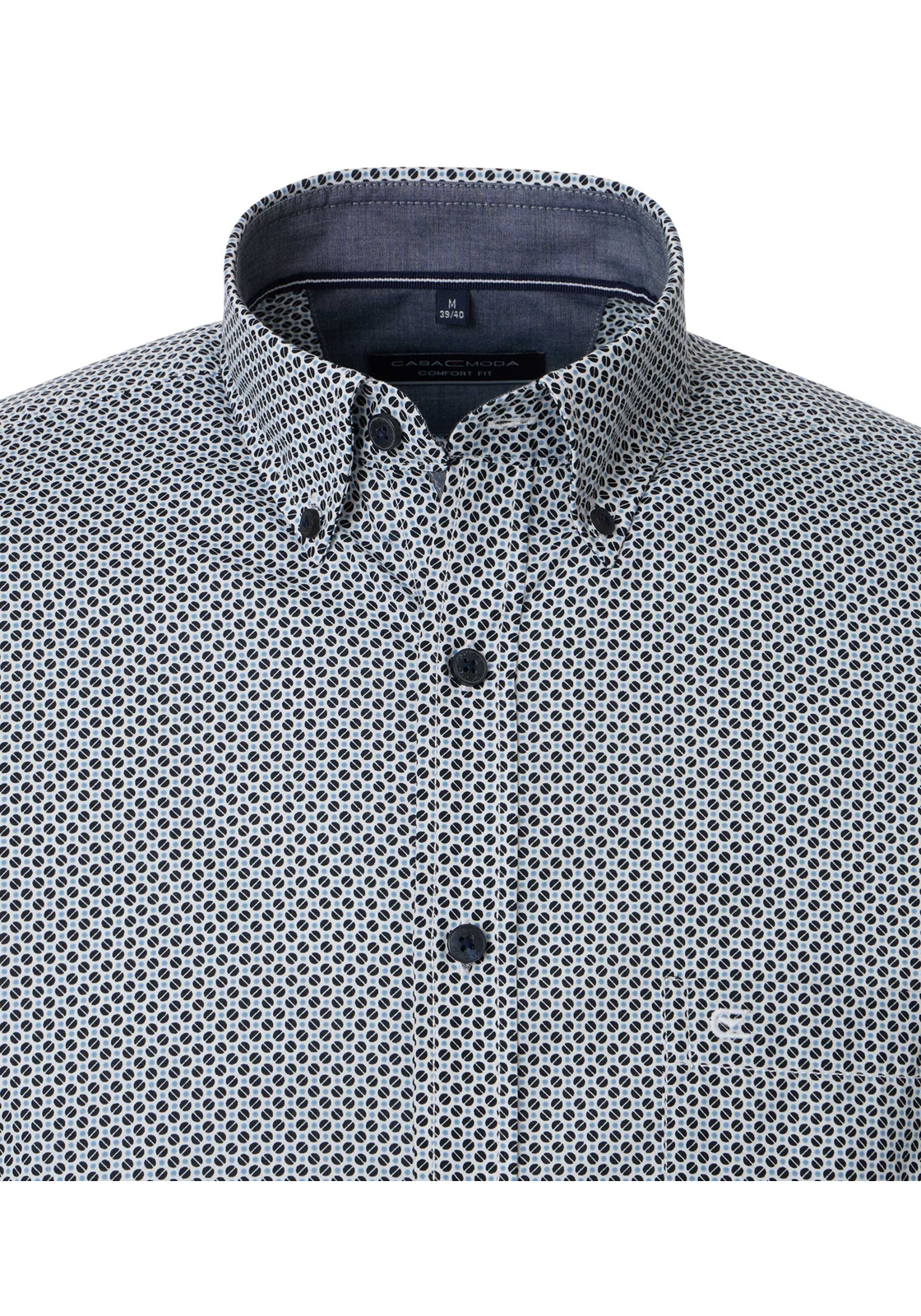 CASA MODA Sport comfort fit overhemd, popeline, blauw dessin CASA MODA Sport comfort fit overhemd, popeline, blauw dessin