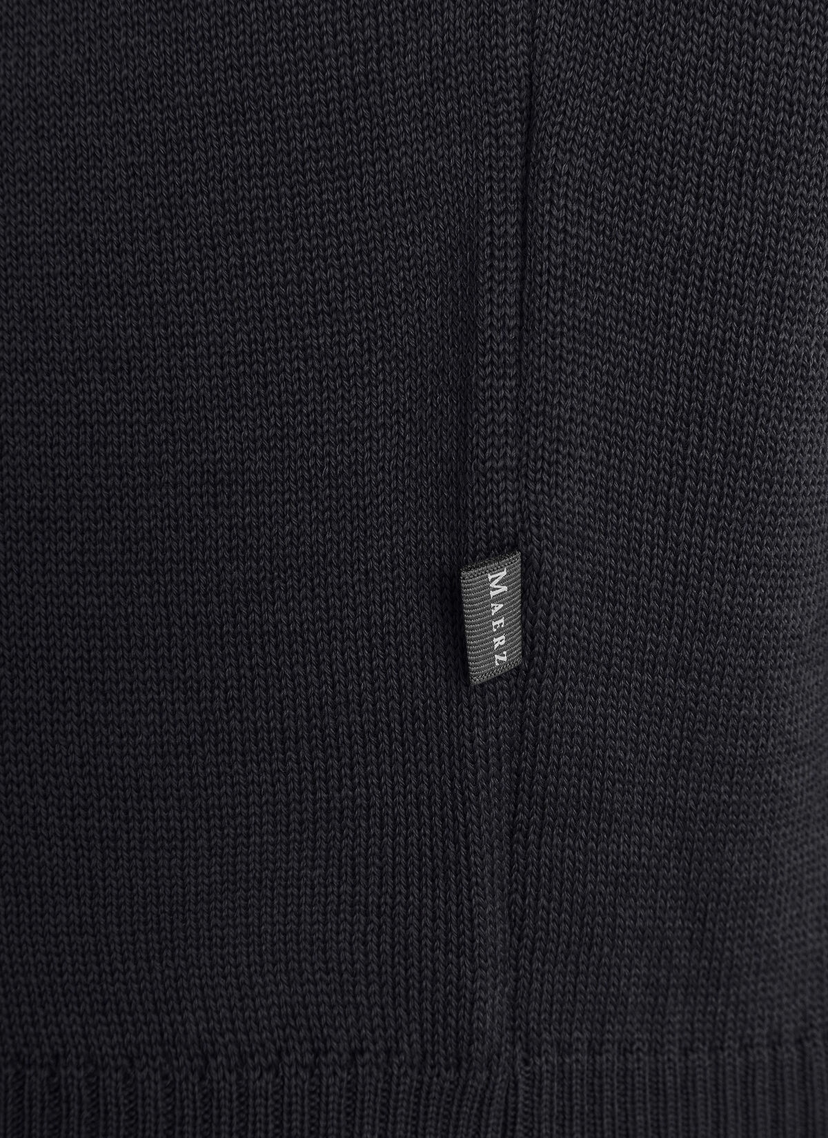 MAERZ Regular Fit heren pullover wol, zwart