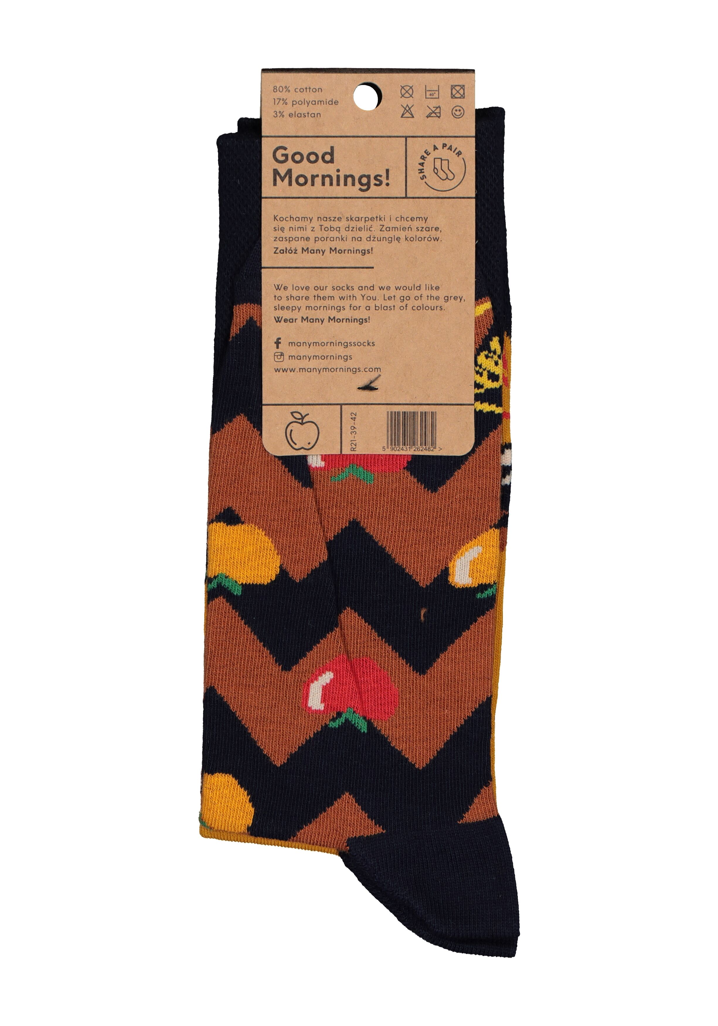 Many Mornings unisex sokken Apple Hedgehog