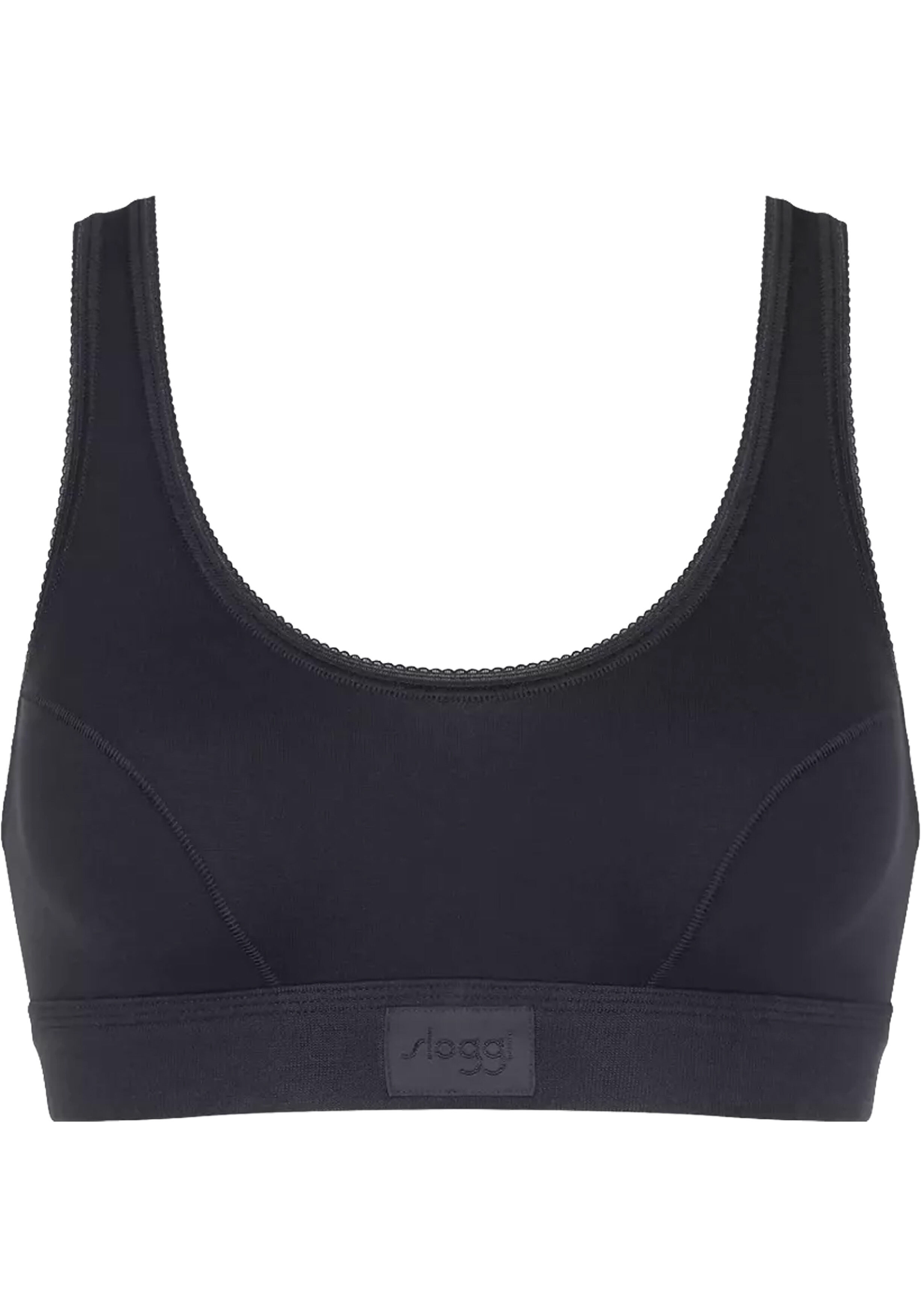 Sloggi Women Double Comfort T Top, bralette, zwart