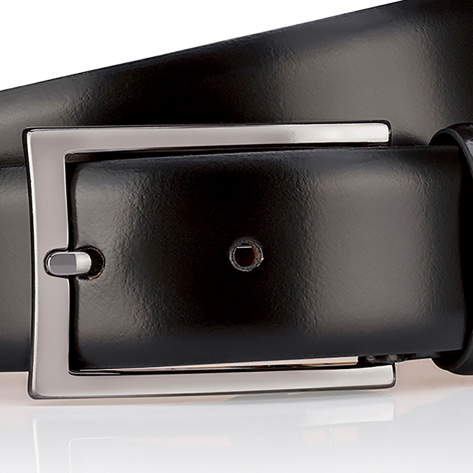 LINDENMANN leren heren riem, zwart