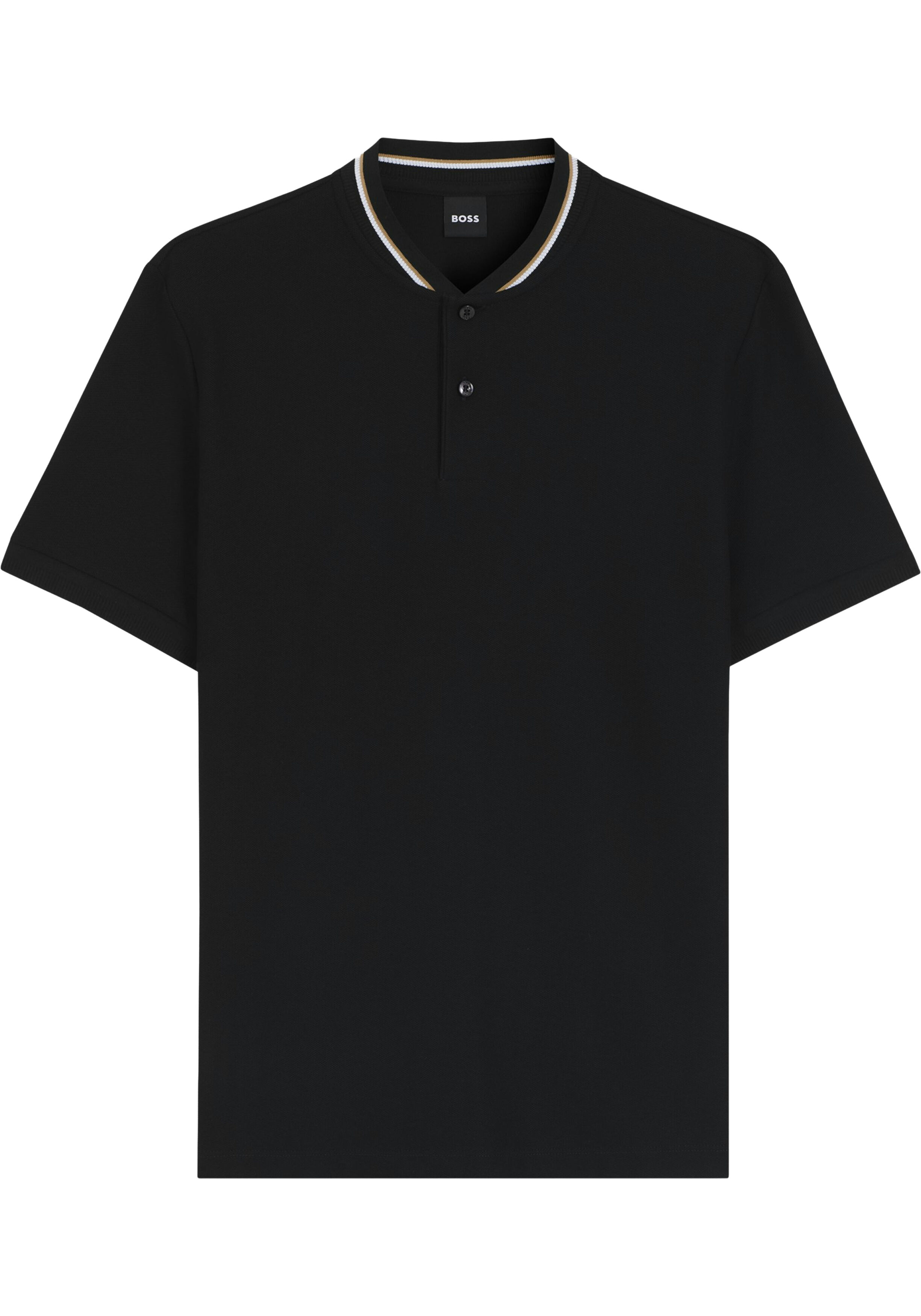 BOSS Pratt regular fit heren polo, pique, zwart
