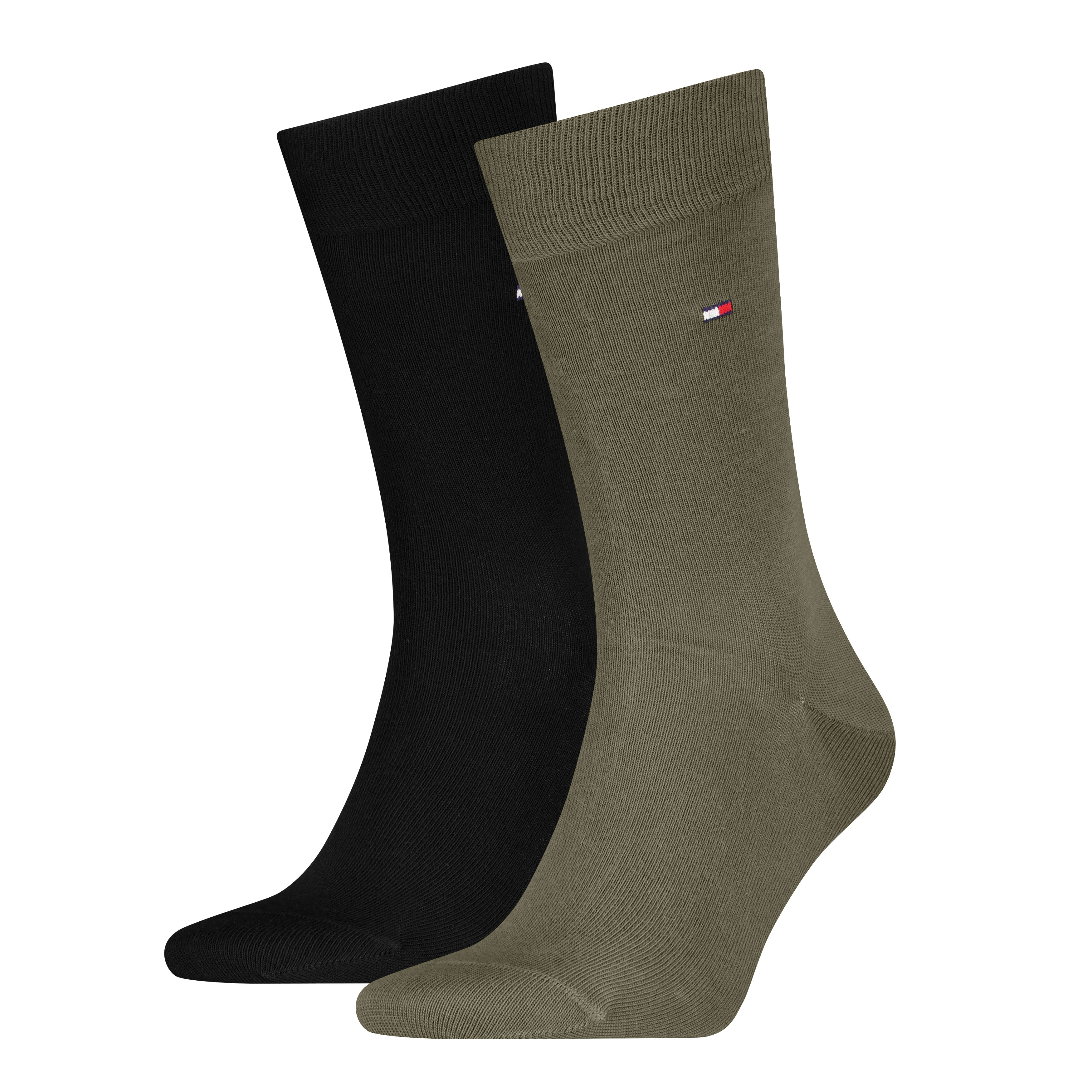 Tommy Hilfiger Sock Classic (2-pack), heren sokken, army groen