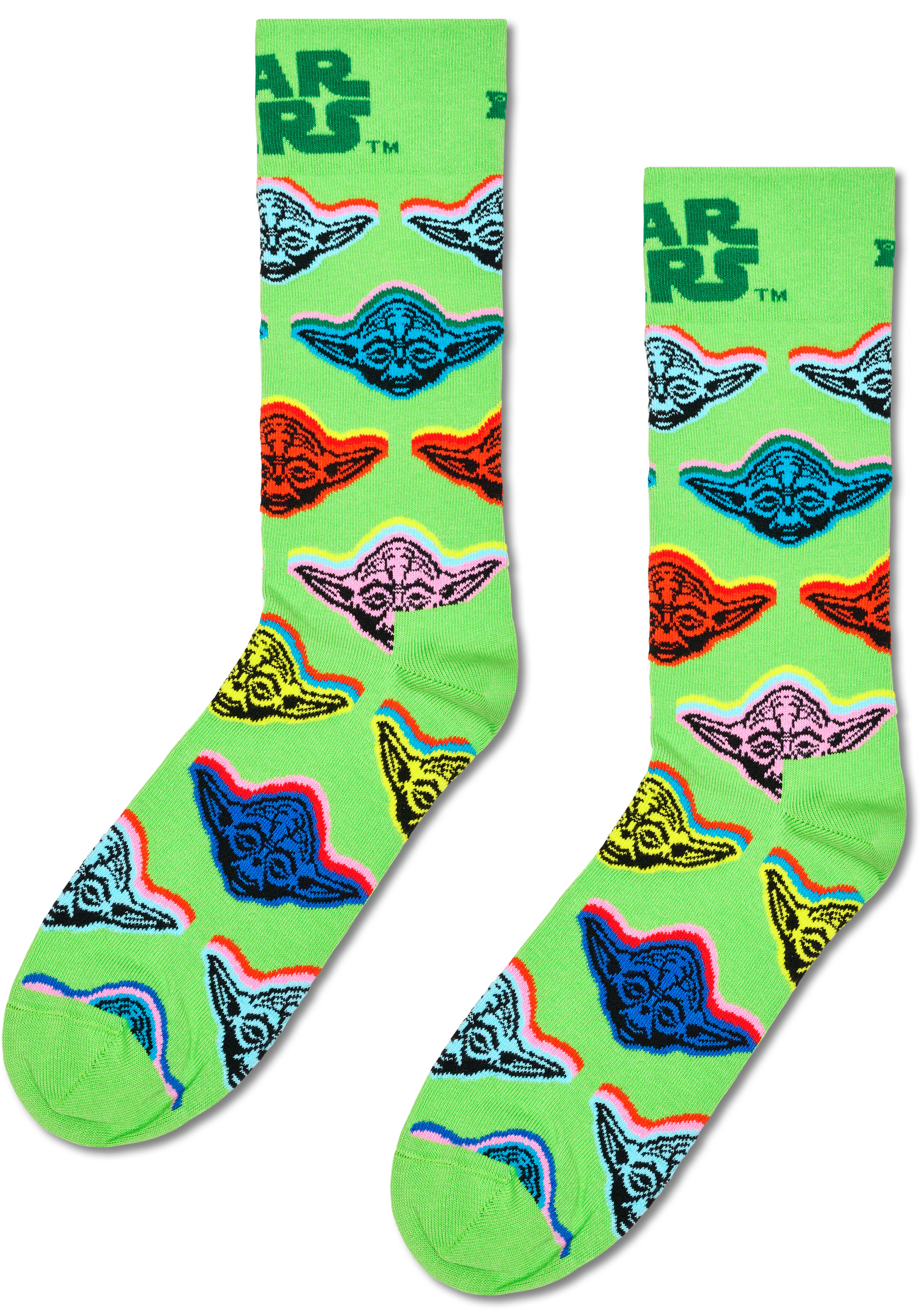 Happy Socks STAR WARS Yoda Sock, unisex sokken, lichtgroen