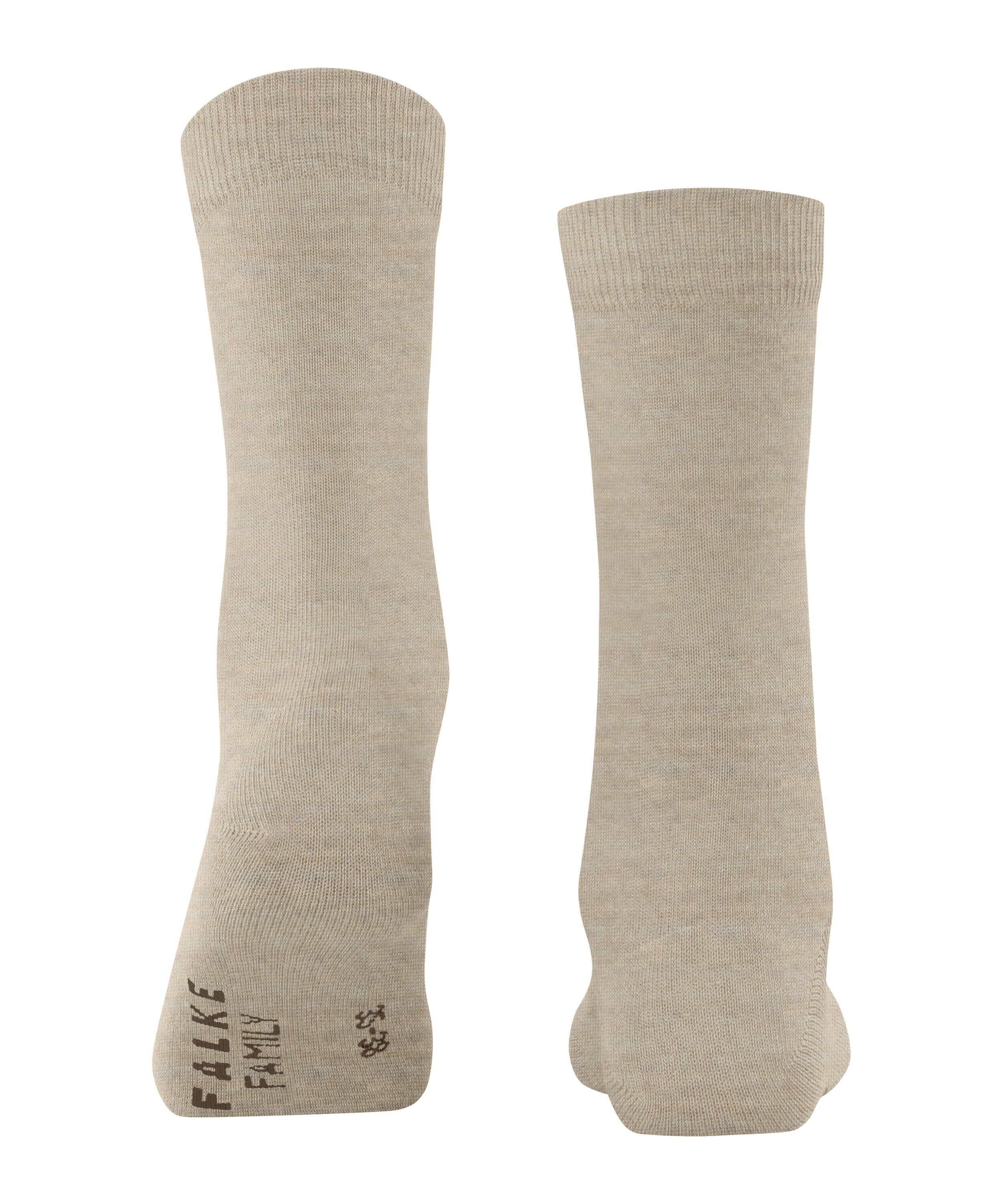 FALKE Family damessokken, beige (linen melange)