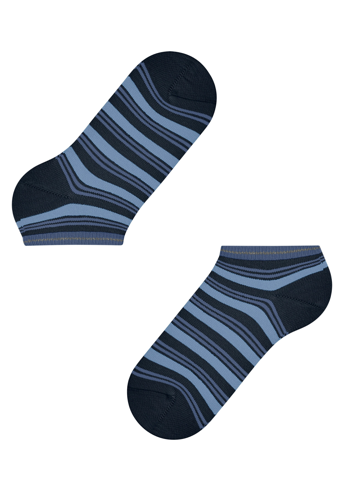 FALKE Smart Stripe dames sneakersokken, blauw (space blue) FALKE Smart Stripe dames sneakersokken, blauw (space blue)