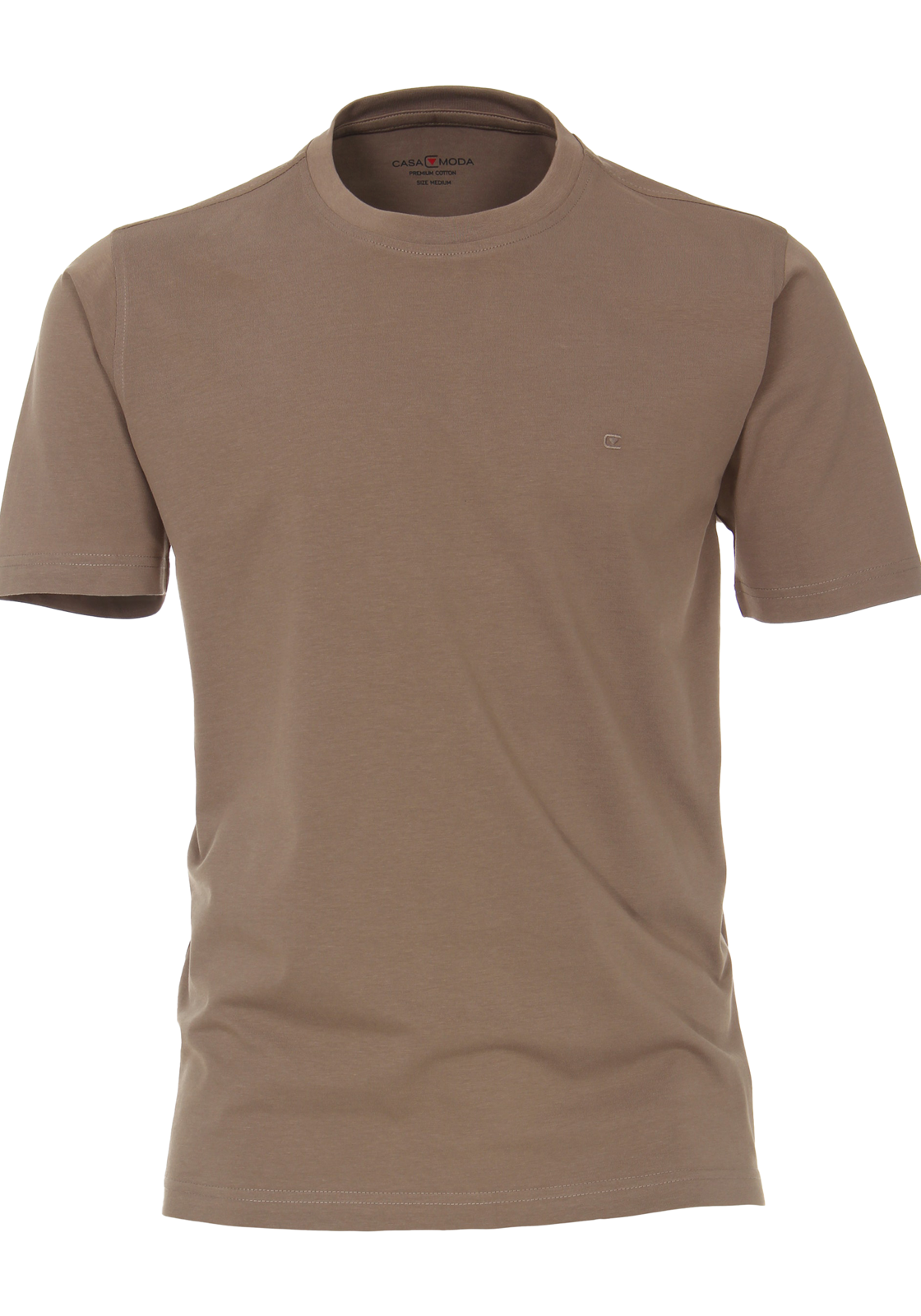 1-4060031647335-casa_moda-tshirt_HR CASA MODA comfort fit heren T-shirt, lichtbruin