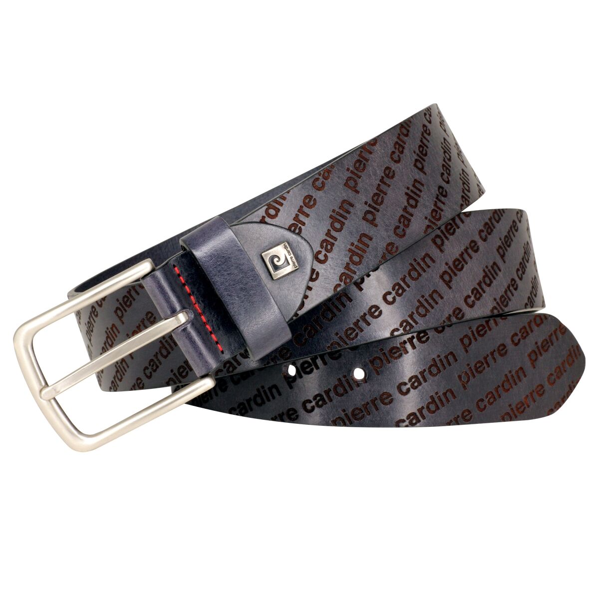 PIERRE CARDIN leren heren riem, marine