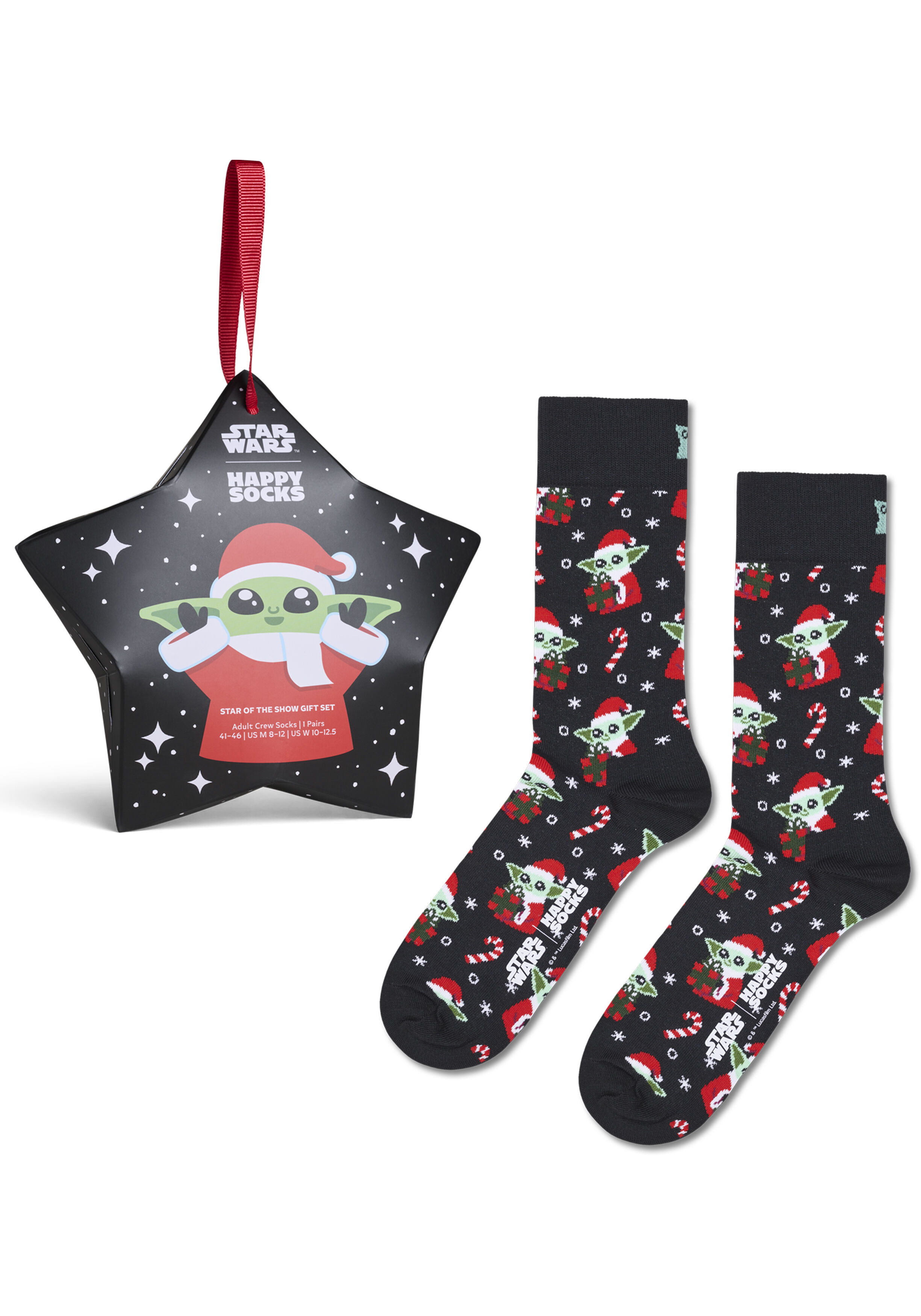 Happy Socks STAR WARS Star Of The Show Gift Set (1-pack), unisex sokken in cadeauverpakking, zwart