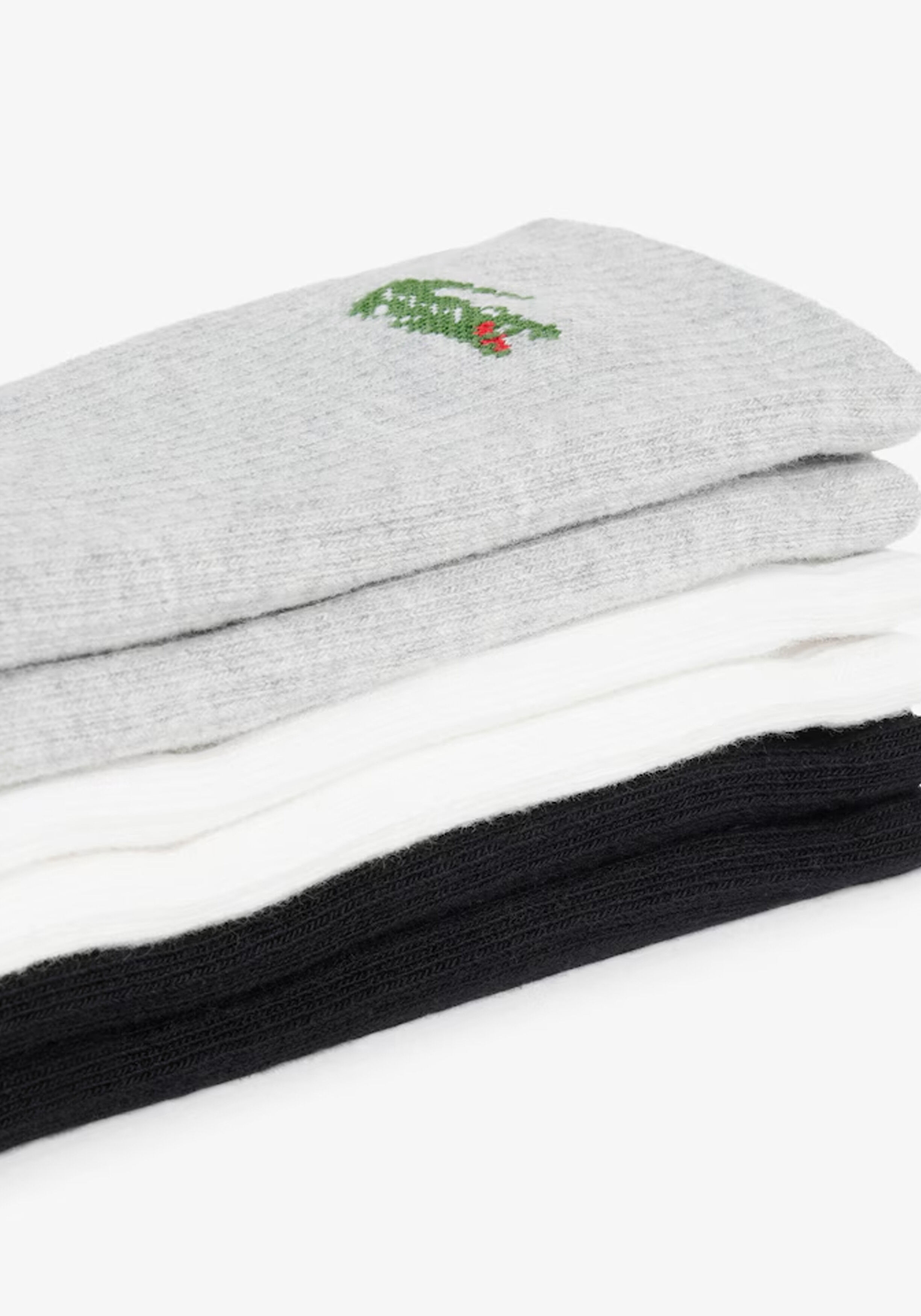 Lacoste sportsokken (6-pack), unisex sokken met badstof binnenzool, wit
