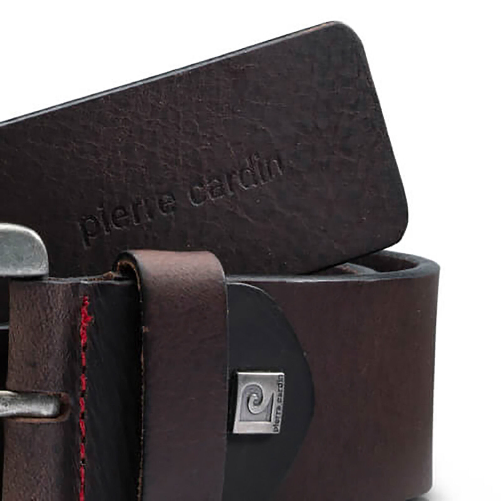 PIERRE CARDIN leren heren riem, bruin