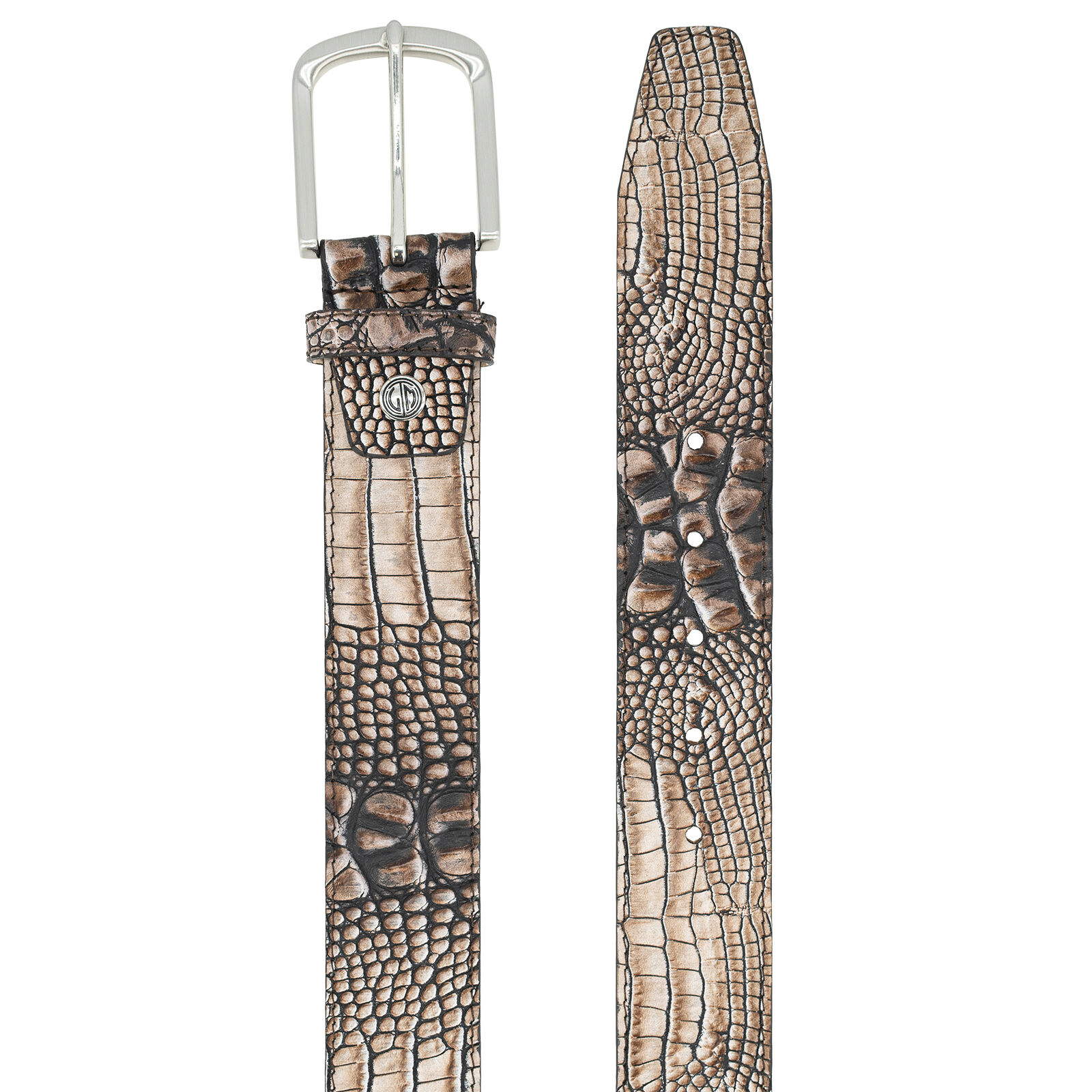 LINDENMANN leren heren riem, bruin