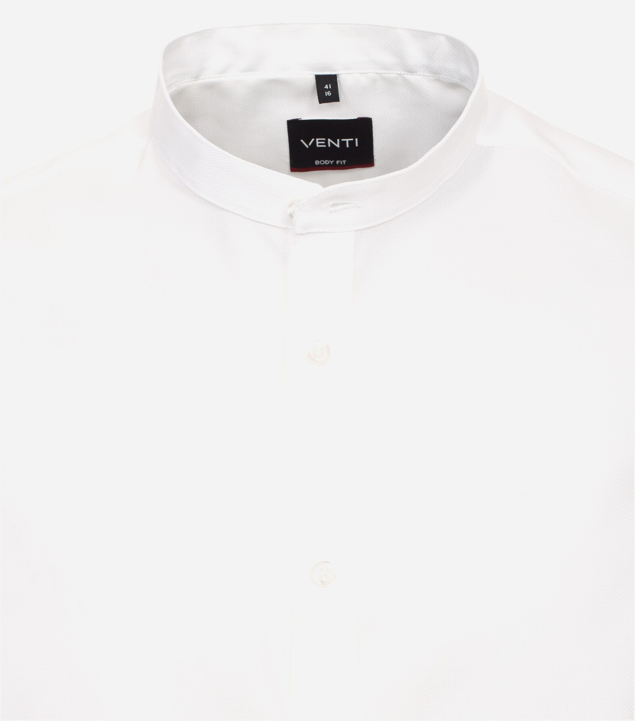 VENTI body fit overhemd, Oxford, wit