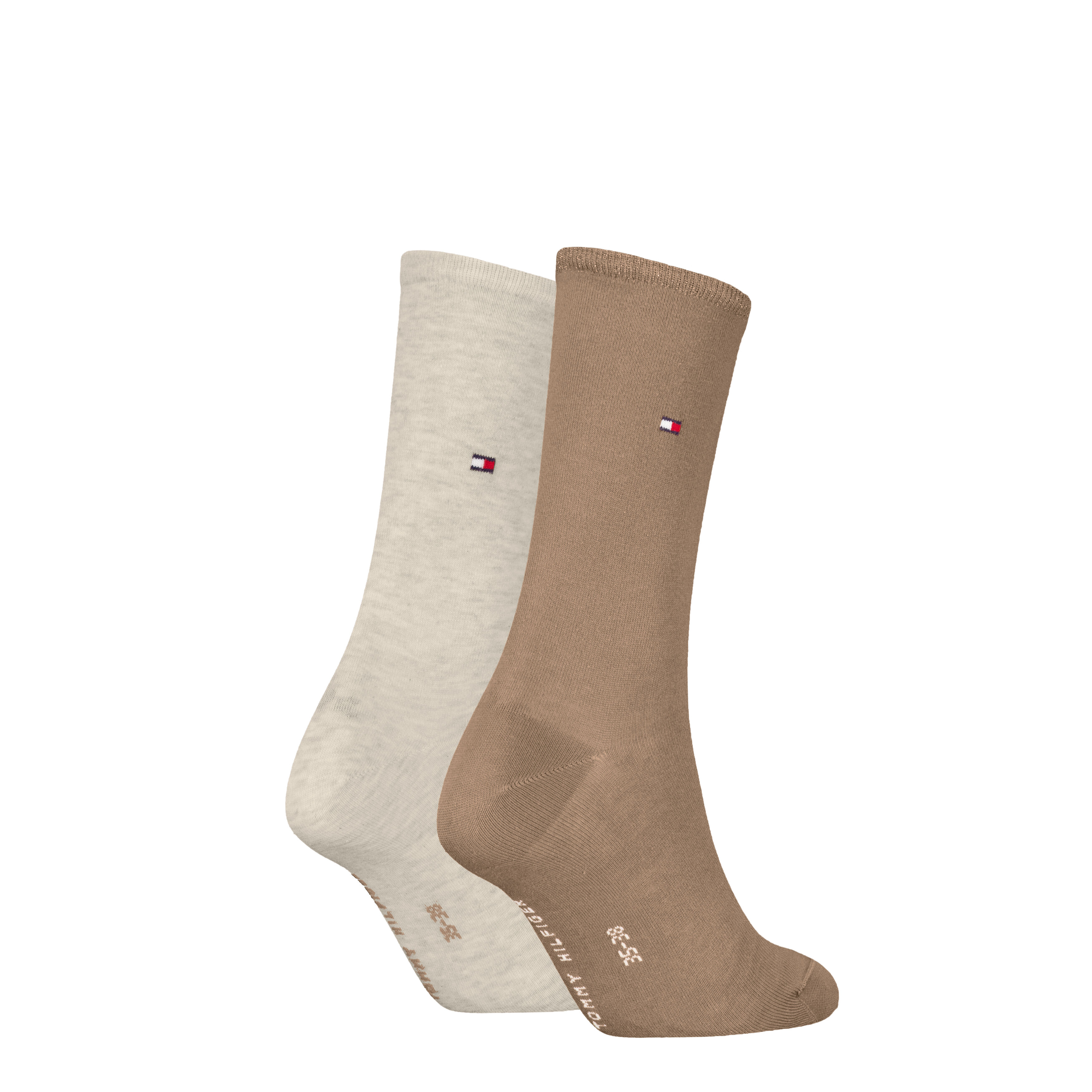 Tommy Hilfiger Sock Casual (2-pack), dames sokken, beige