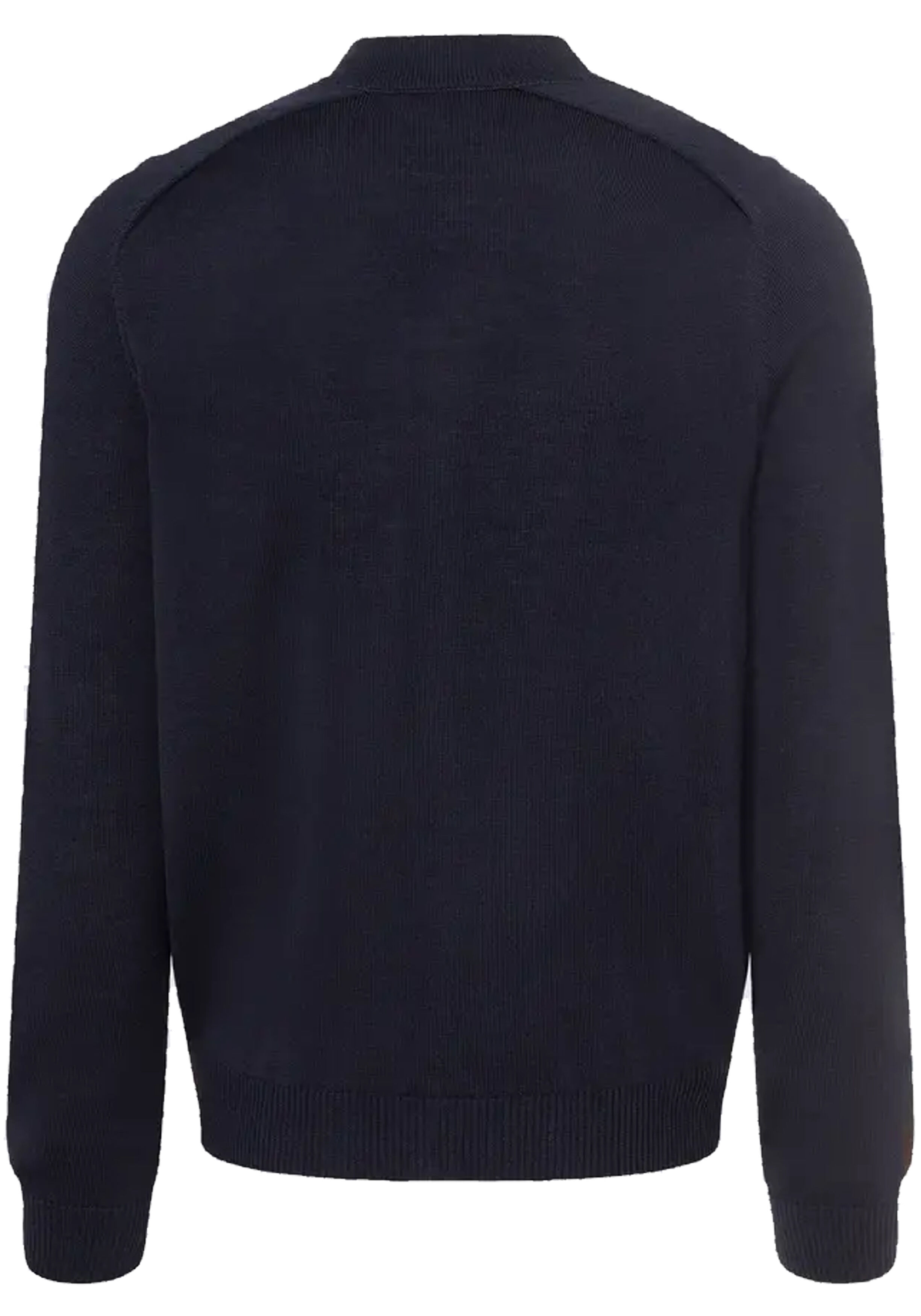 MAERZ Classic Fit heren vest met rits wol, navy blauw