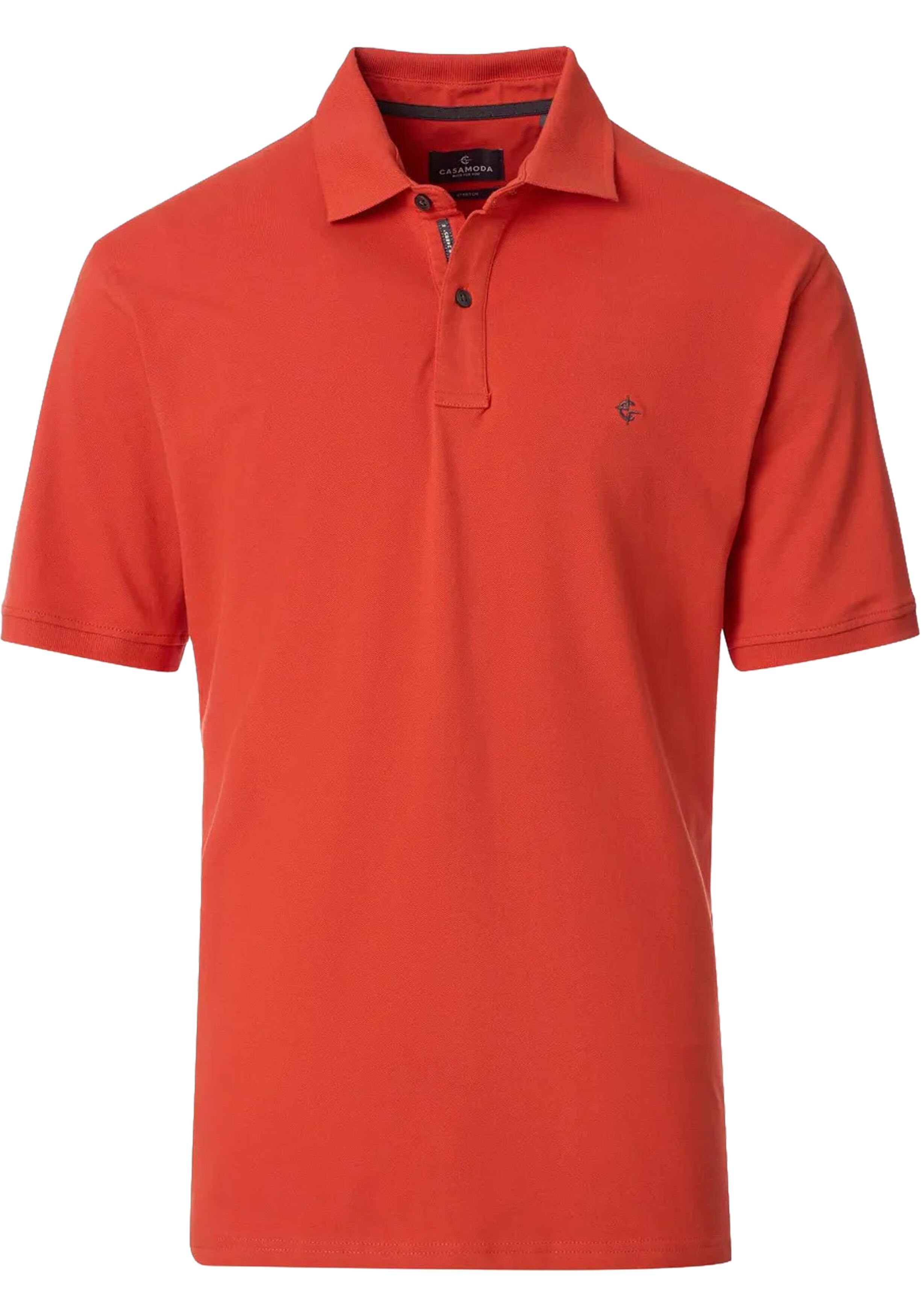CASA MODA comfort fit heren polo, oranje