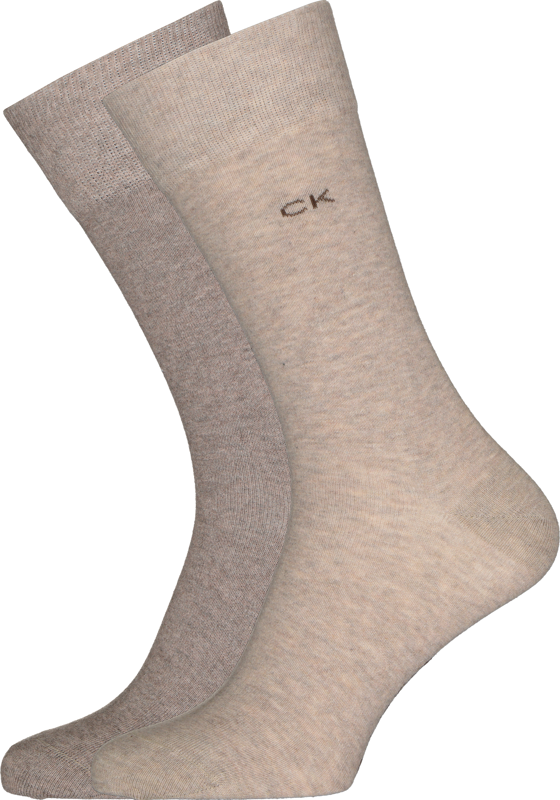Calvin Klein herensokken Carter (2-pack), beige en bruin Calvin Klein herensokken Carter (2-pack), beige en bruin