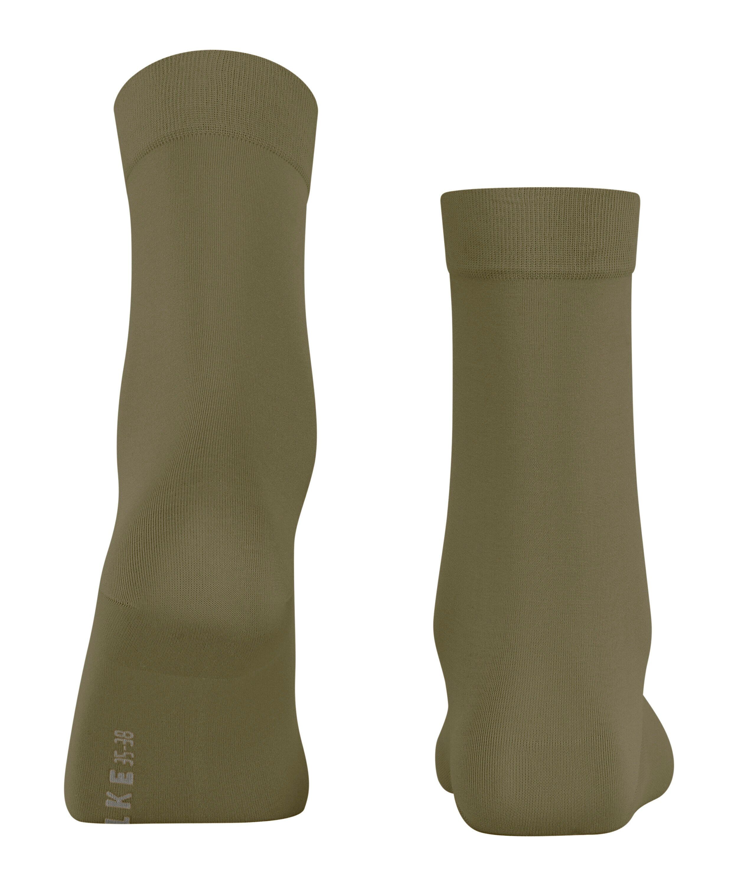 FALKE Cotton Touch damessokken, olijfgroen (crocodile)