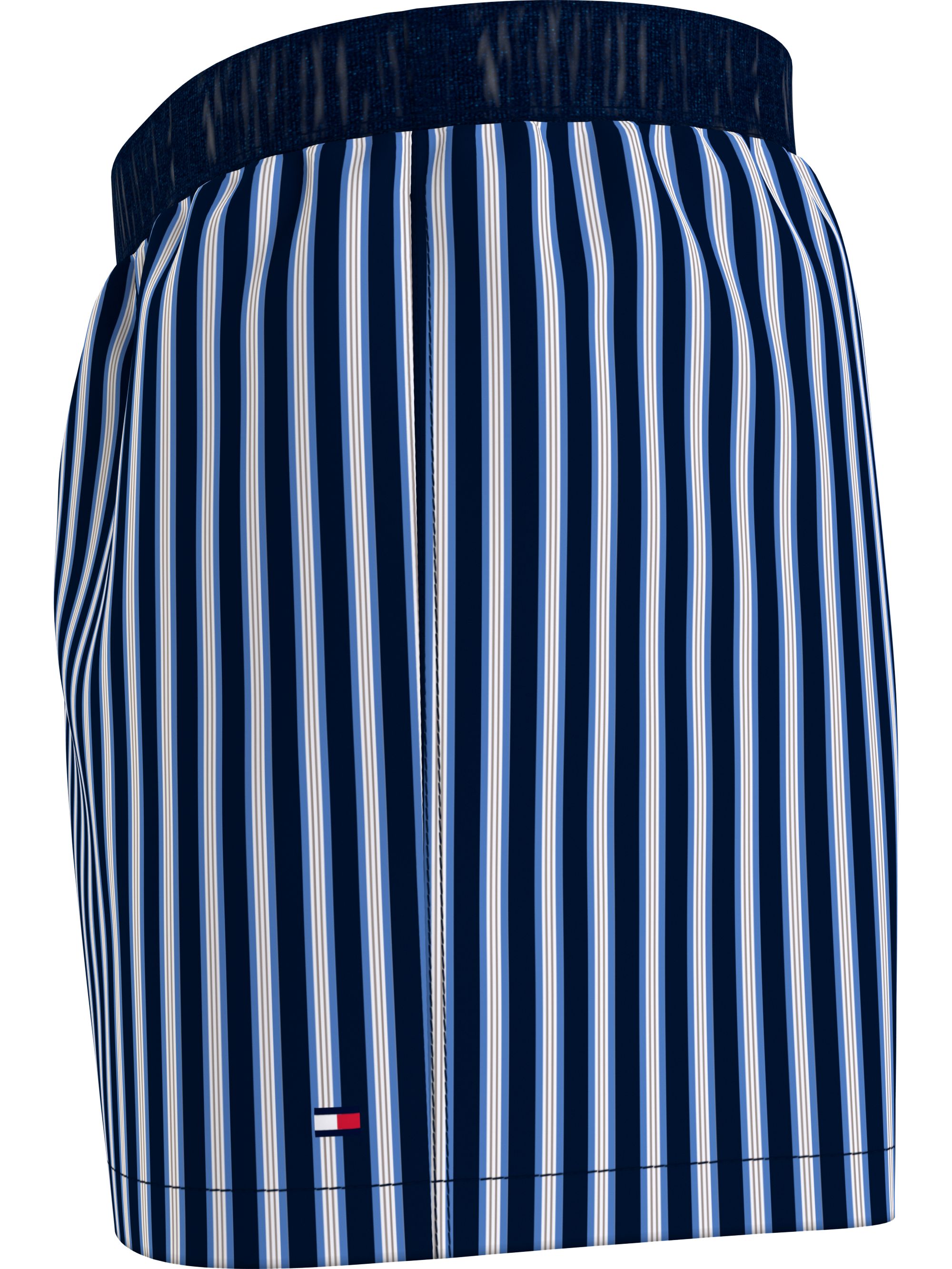 Tommy Hilfiger woven boxer (1-pack), heren boxers wijd katoen, blauw gestreept