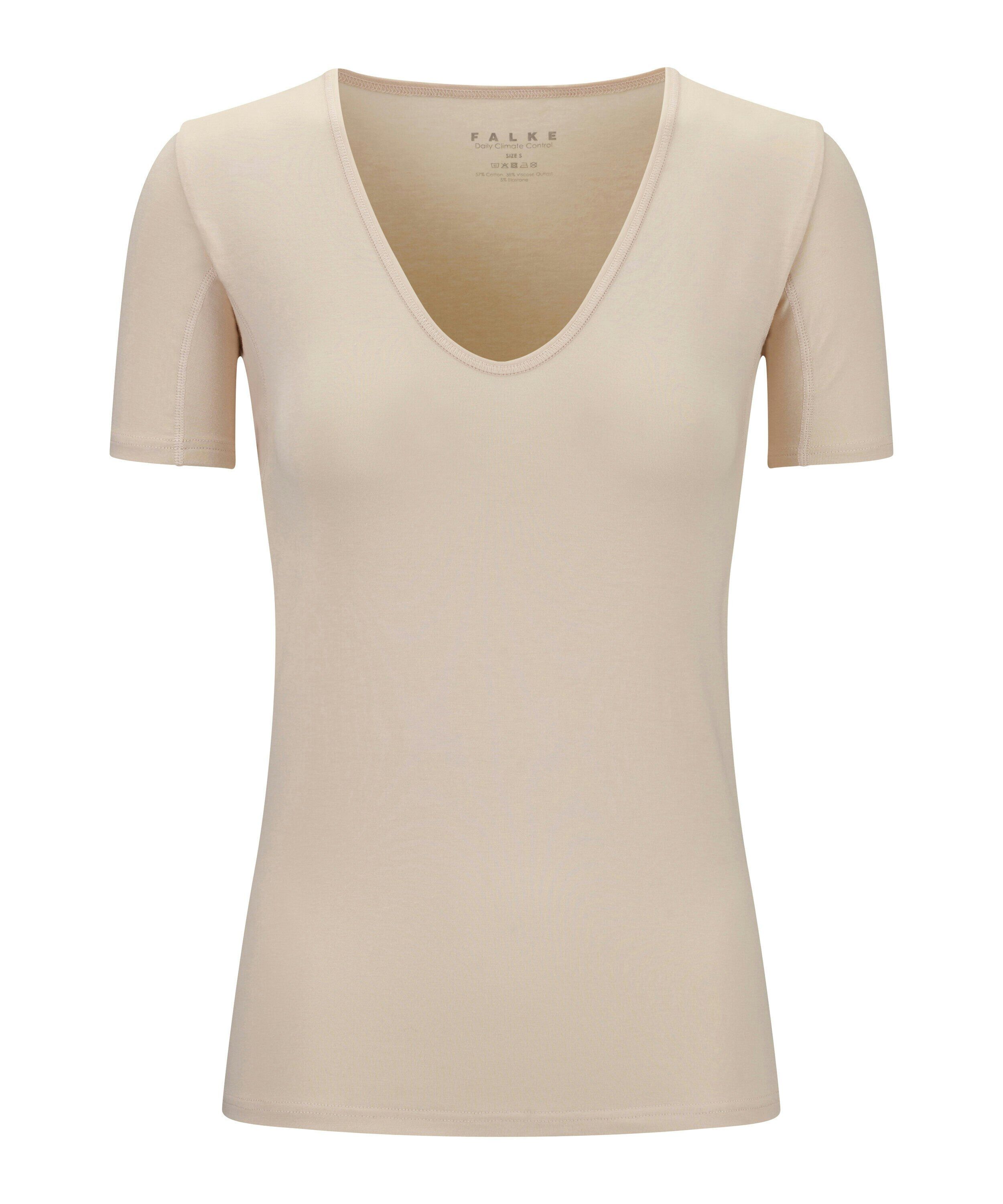 FALKE dames T-shirt Daily Climate Control, korte mouw, heel lichtroze (vale)