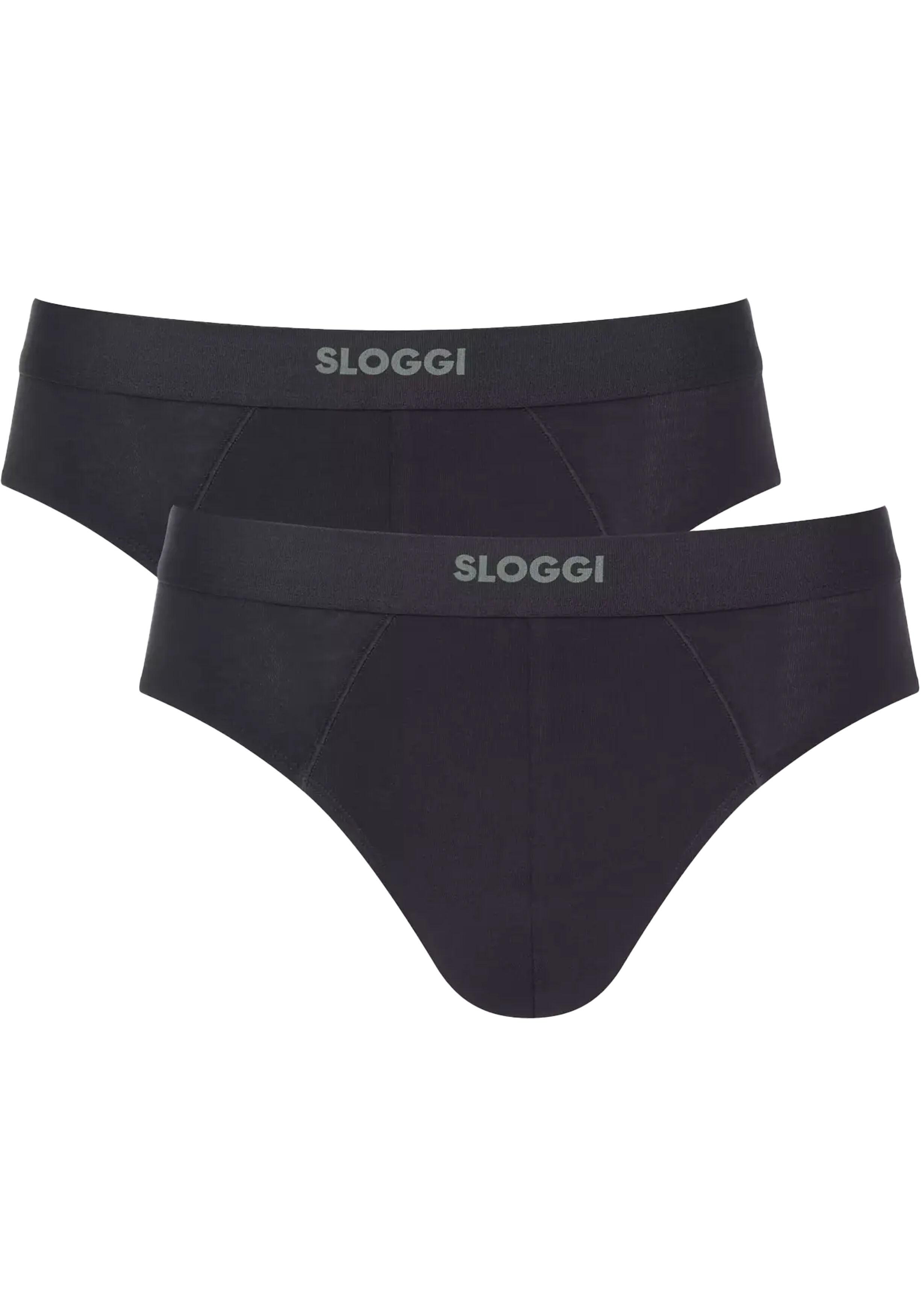 Sloggi Men EVER Ease Brief, heren slip (2-pack), zwart