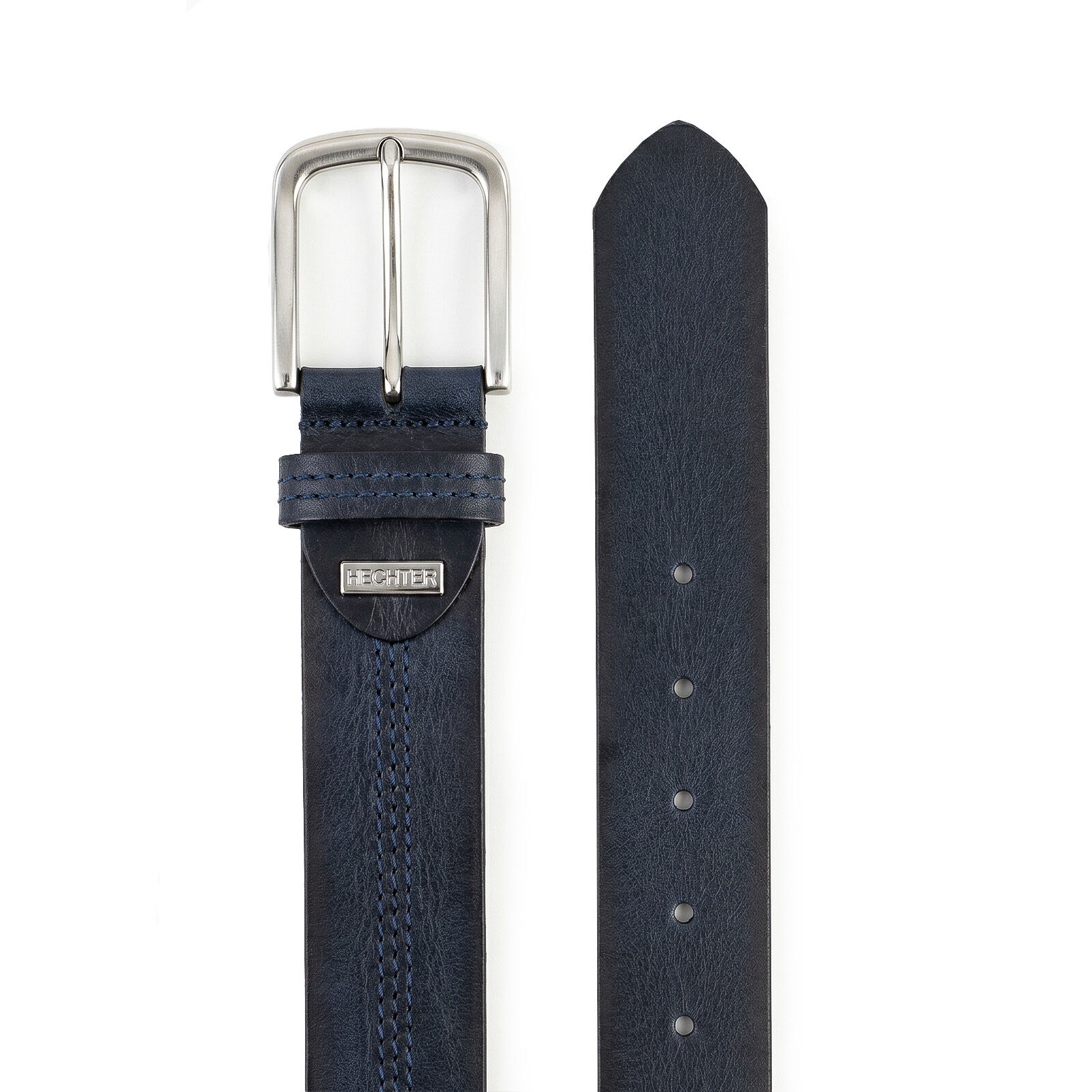 HECHTER leren heren riem, marine