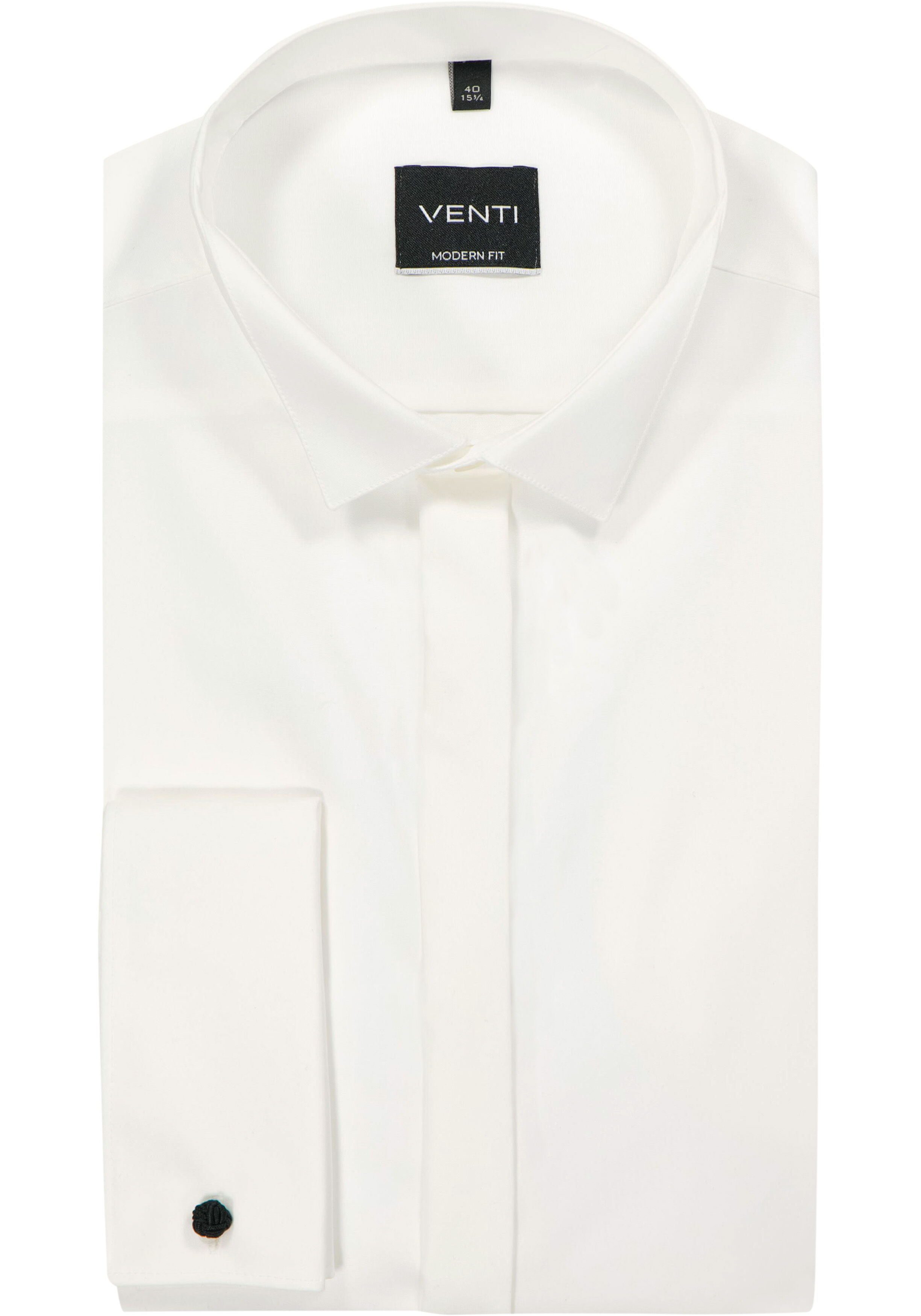 VENTI modern fit smoking overhemd, popeline, beige