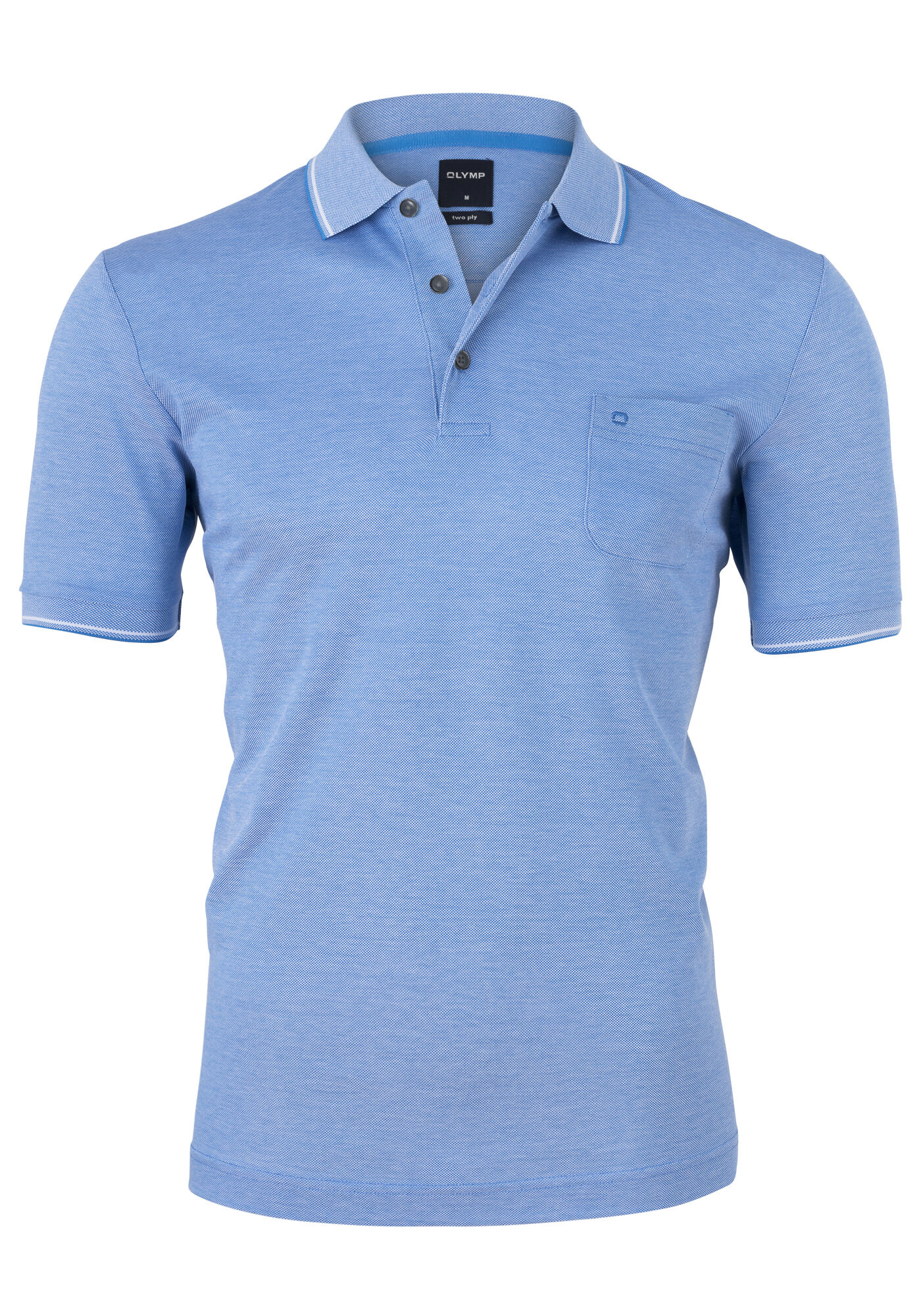 OLYMP modern fit poloshirt, lichtblauw
