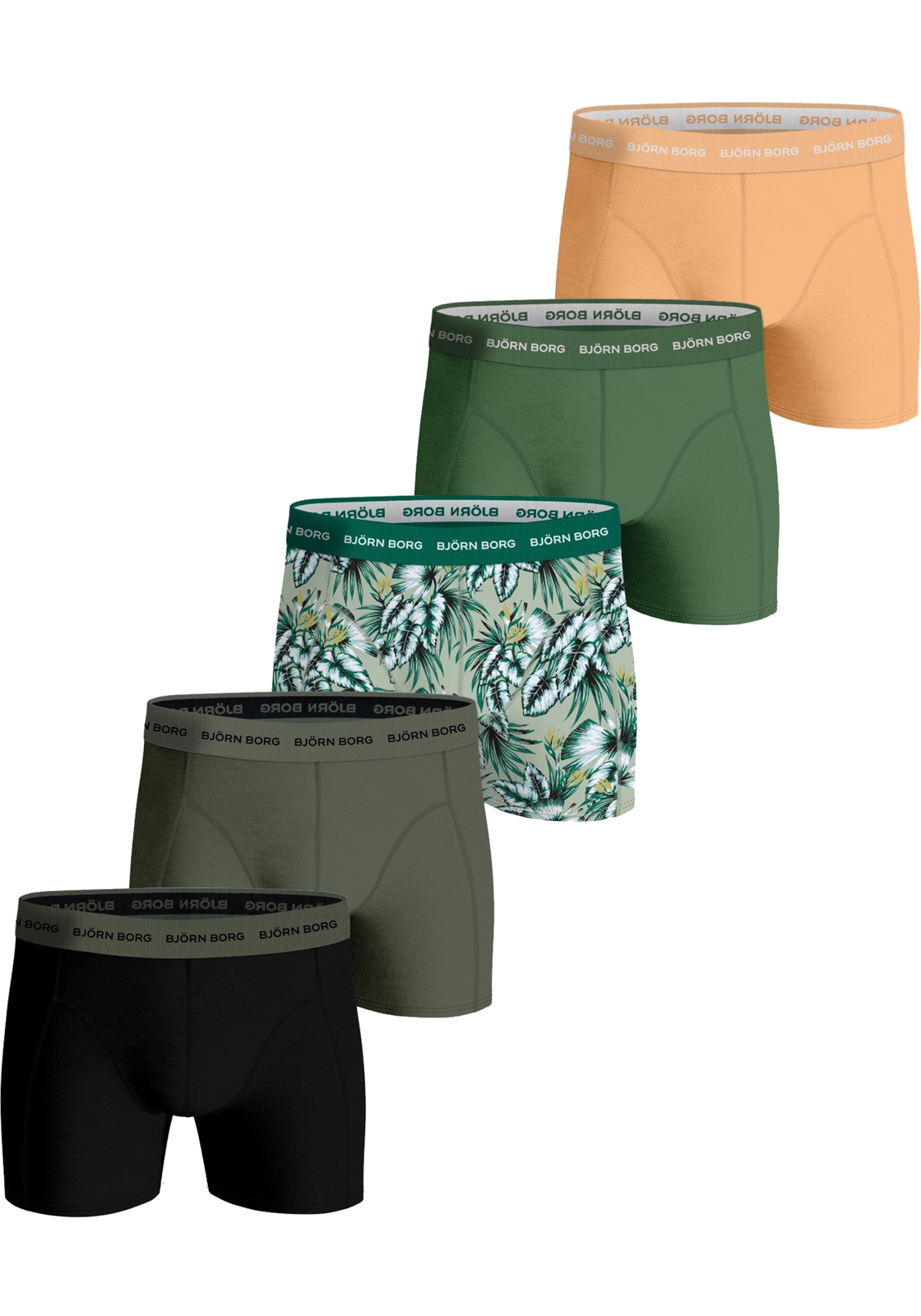 1-7321465529039-bjorn_borg_HR Bjorn Borg Cotton Stretch boxers, heren boxers normale lengte (5-pack), multicolor