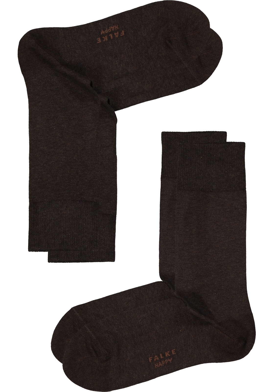 4-4043874491938_sok_HR FALKE Happy herensokken (2-pack), donkerbruin (dark brown)