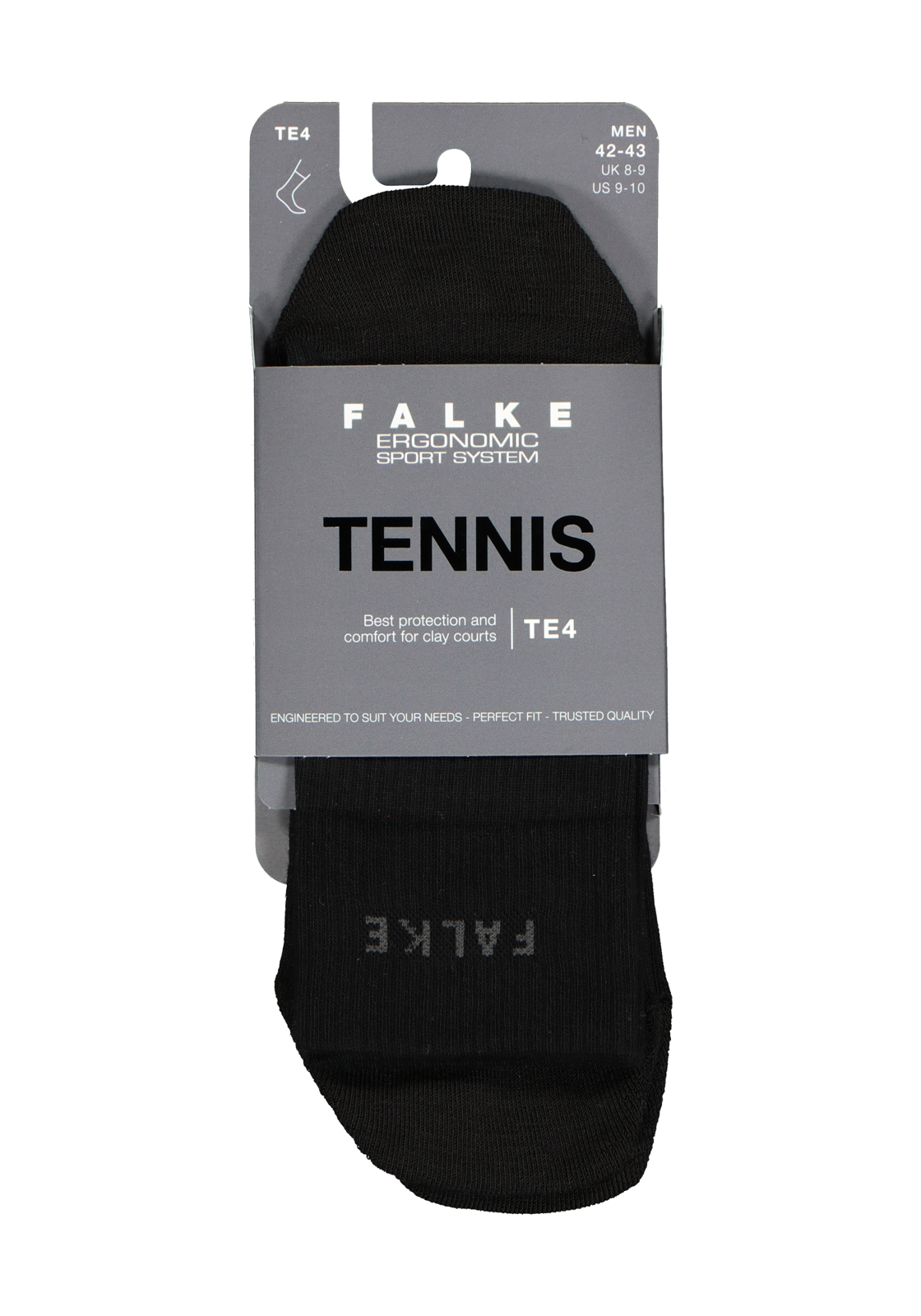 3-4043874824064_falke_sokken_1p_HR FALKE TE4 heren tennissokken, zwart