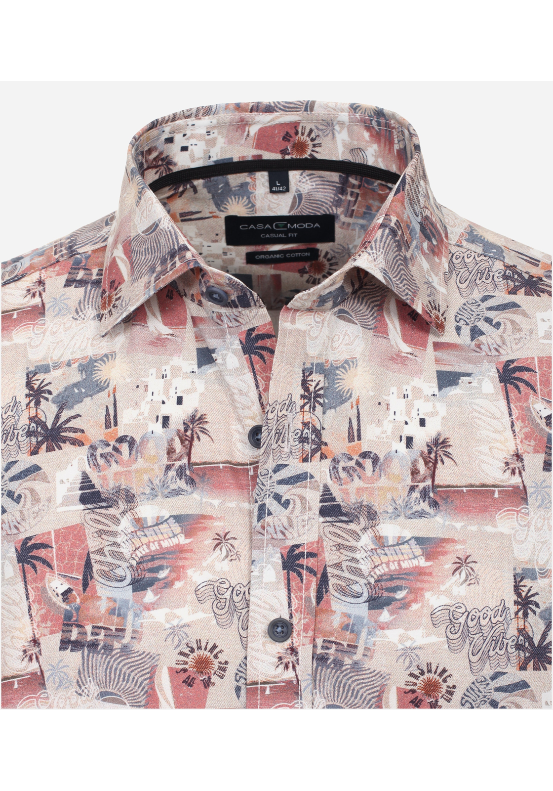 image_4_079f44564784ba4c062410ef8687995cjpgautoformatbgF3F3F3blend-alpha100blend-colorF3F3F3blend-modedarkenfitclampp CASA MODA Sport casual fit overhemd, popeline, rood dessin