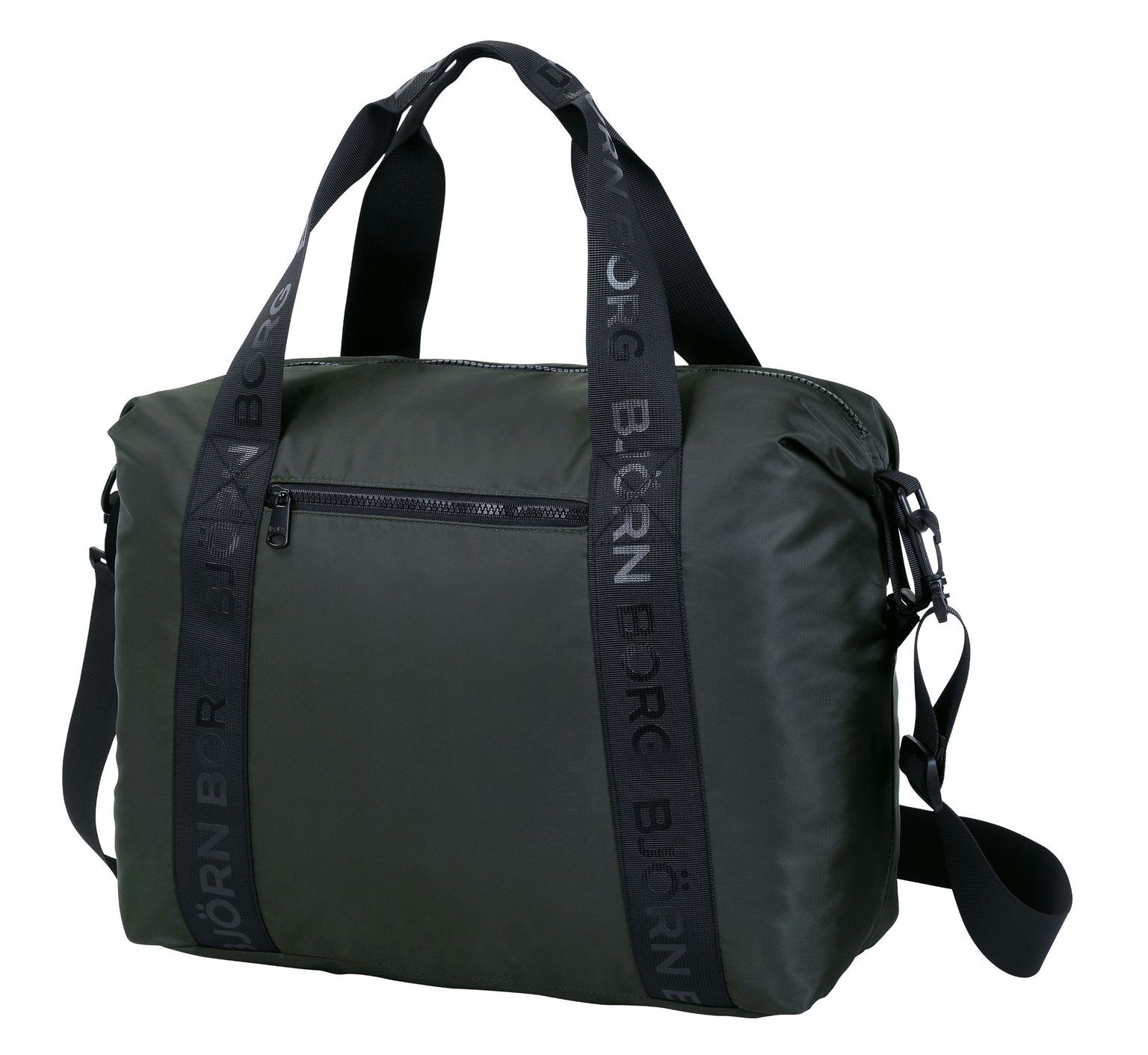 Bjorn Borg classic sports bag, donker groen-bruin