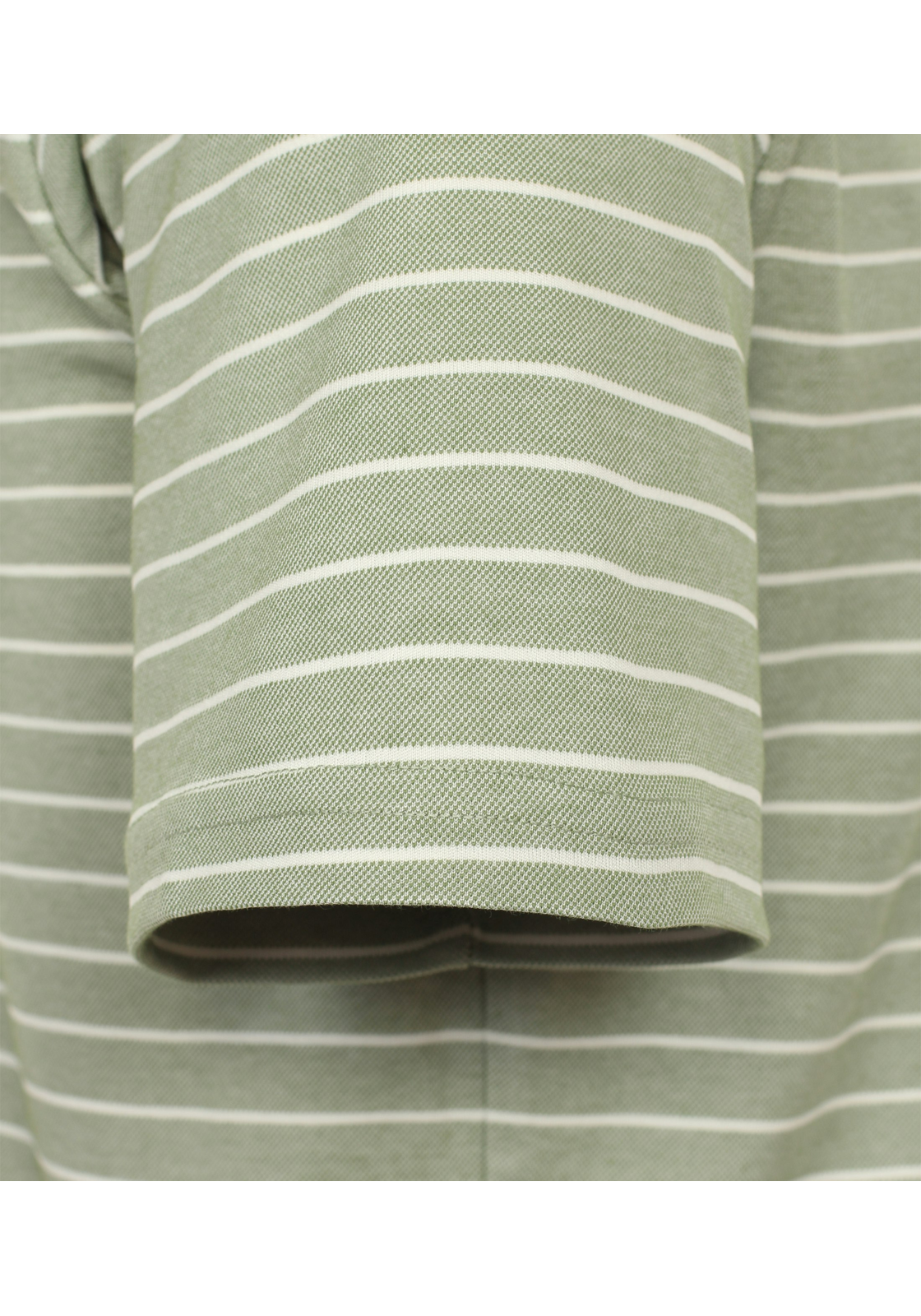 Redmond regular fit heren polo, jersey, groen gestreept - 241445900-60 Redmond regular fit heren polo, jersey, groen gestreept - 241445900-60