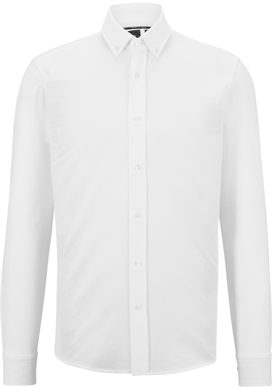 BOSS Joe regular fit overhemd, structuur, wit BOSS Joe regular fit overhemd, structuur, wit