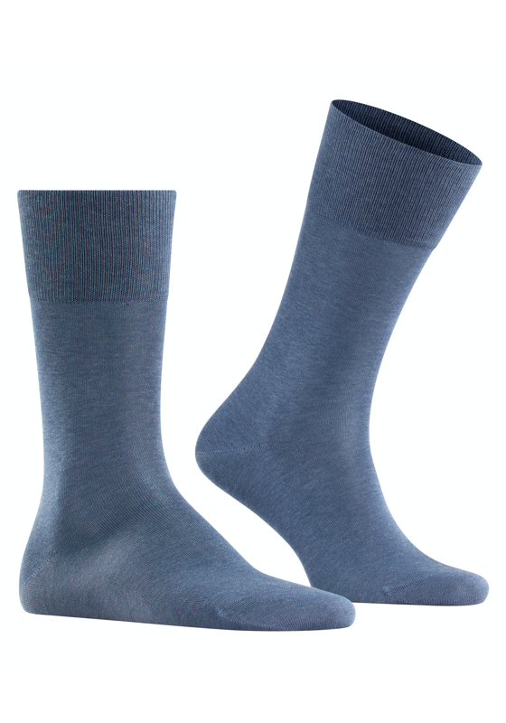 FALKE Tiago herensokken, jeansblauw melange (denim melange) FALKE Tiago herensokken, jeansblauw melange (denim melange)