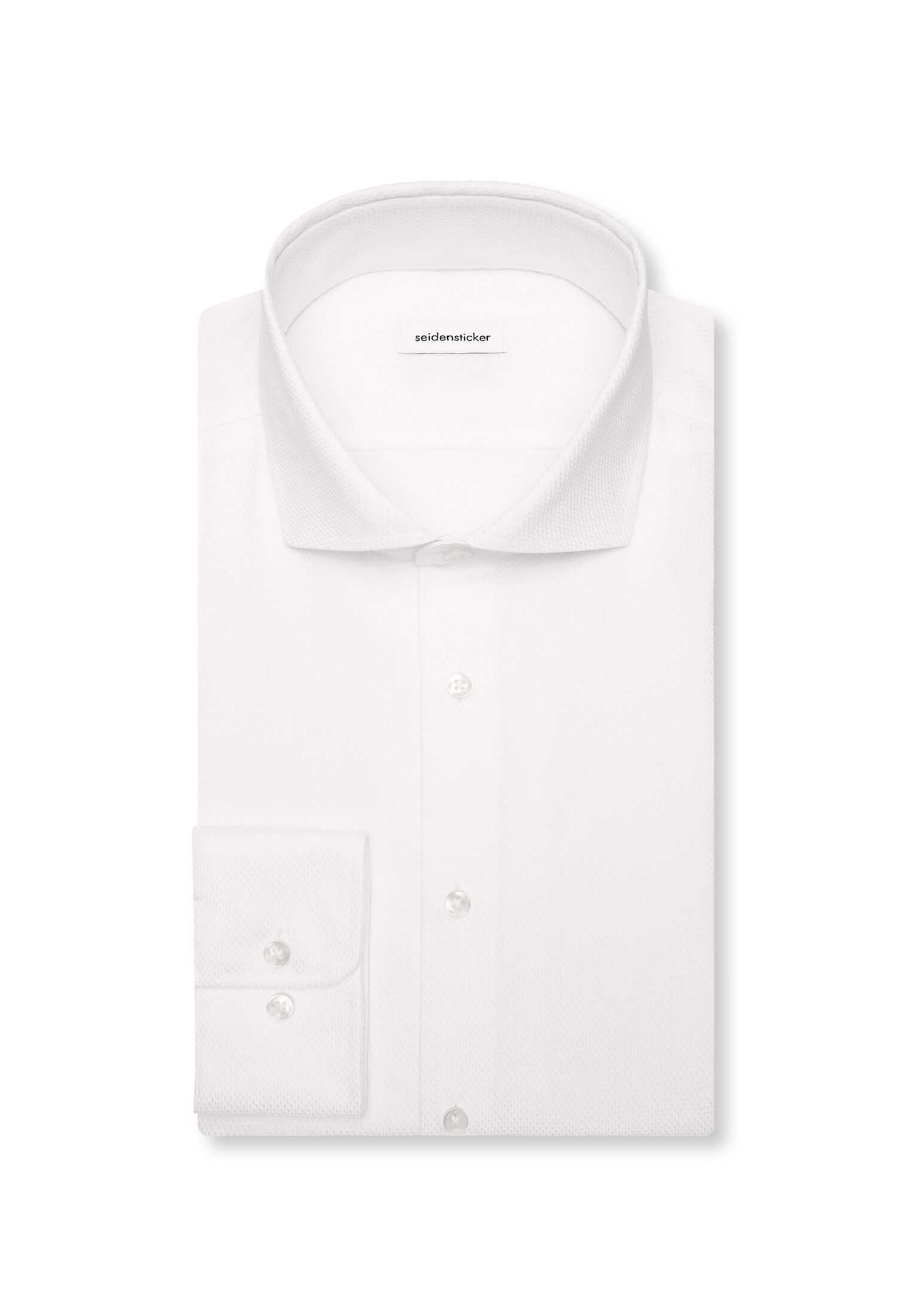 Seidensticker x-slim fit overhemd, structuur, wit