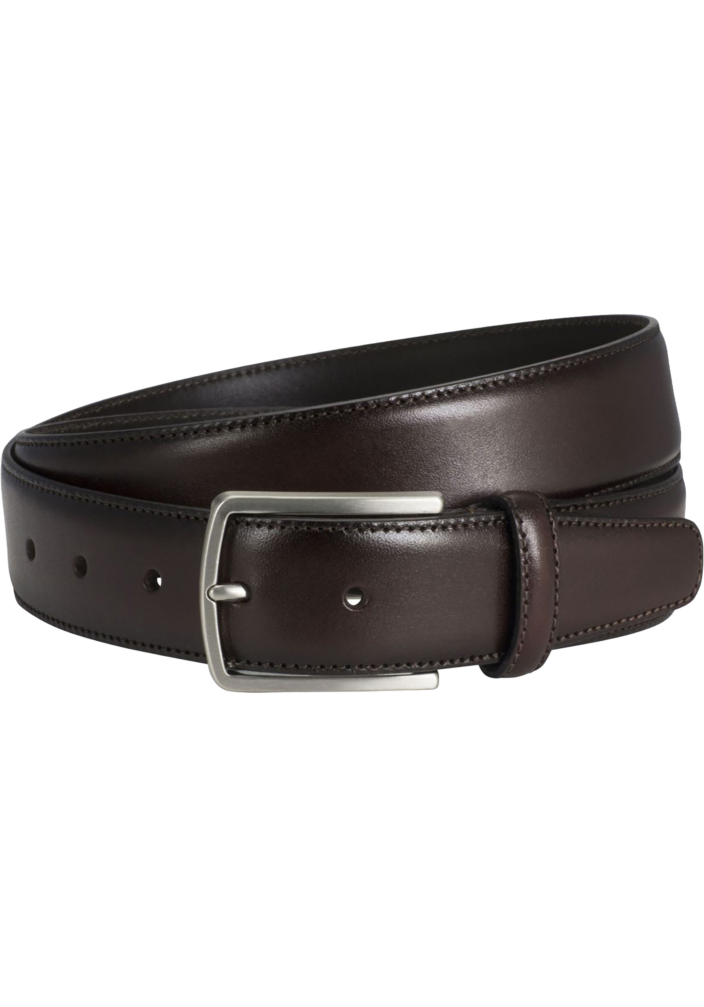 LINDENMANN leren heren riem, bruin