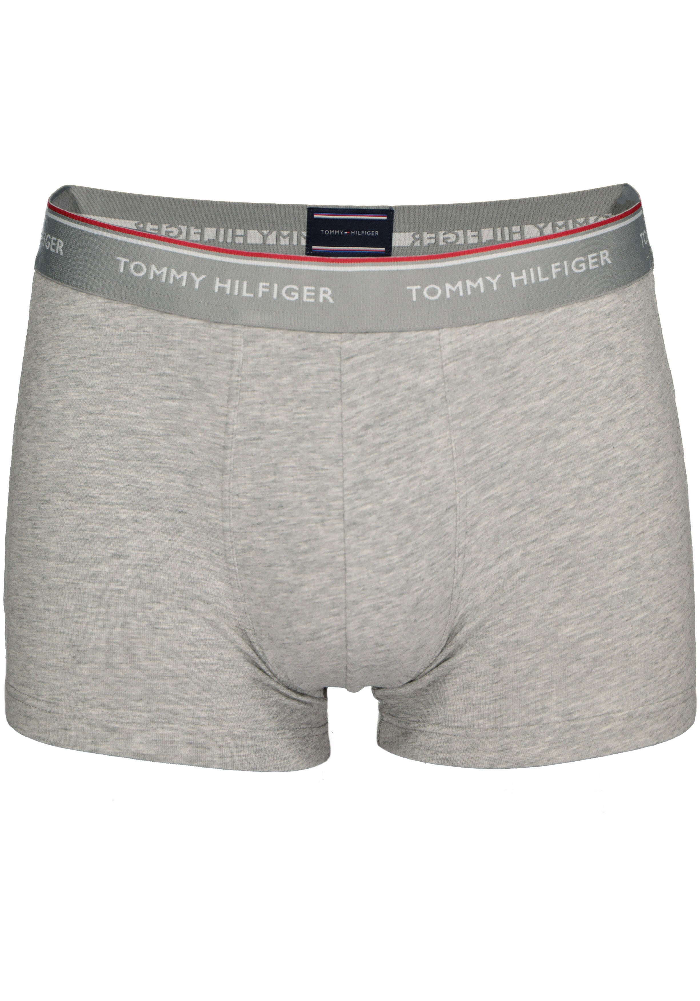 Tommy Hilfiger trunks (3-pack), heren boxers normale lengte, zwart, wit en grijs