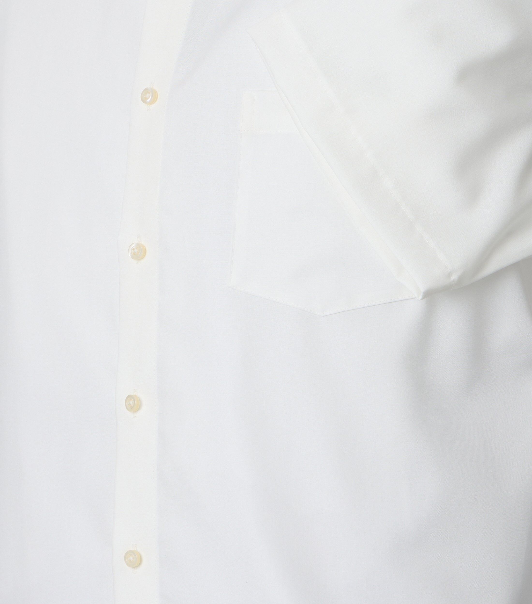 VENTI modern fit overhemd, korte mouw, twill, wit