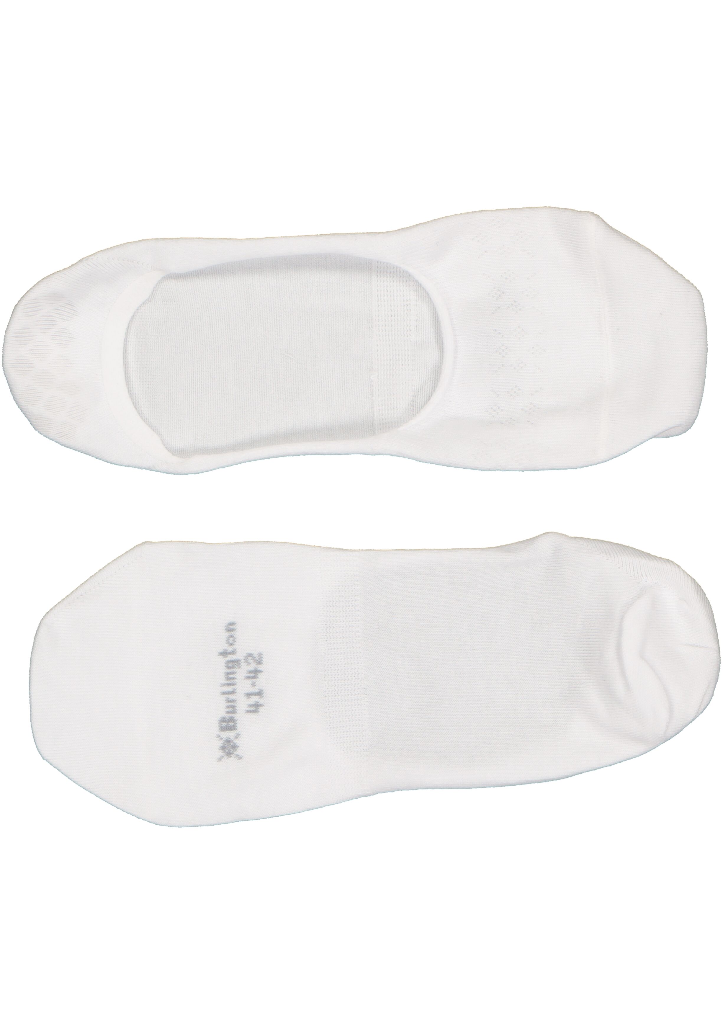 Burlington Everyday dames invisible sokken (2-pack), katoen, wit