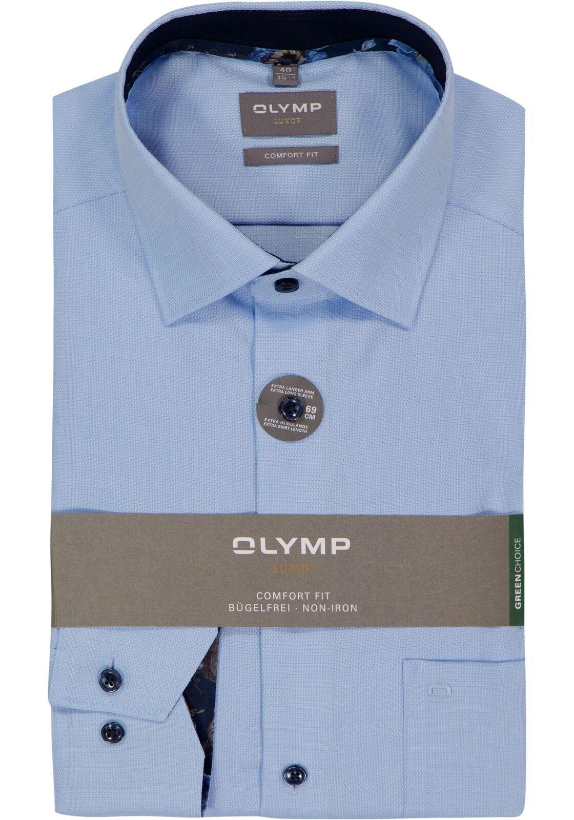 OLYMP Level 5 body fit overhemd, smoking overhemd, wit, gladde stof met OLYMP Level 5 body fit overhemd, smoking overhemd, wit, gladde stof met
