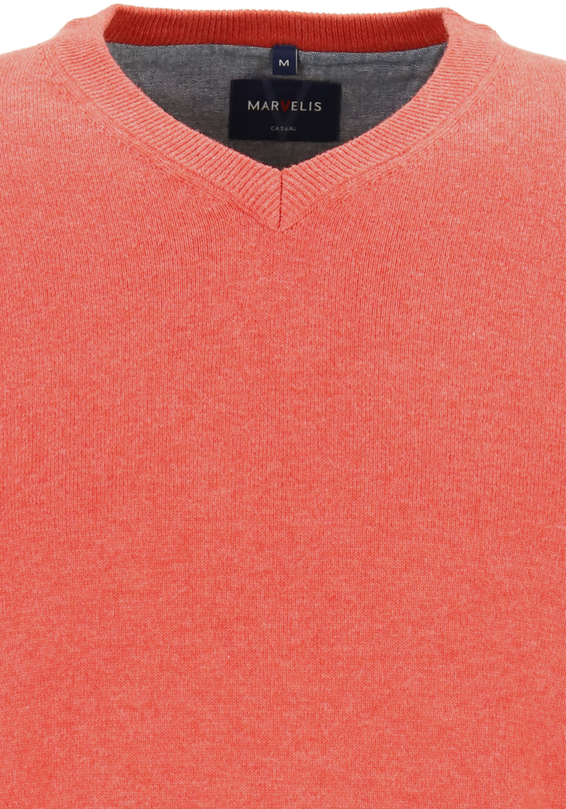 6-4055987423591-Marvelis-Marvelis_trui_roze_19901032_detail_HR MARVELIS modern fit trui katoen, V-hals, roze